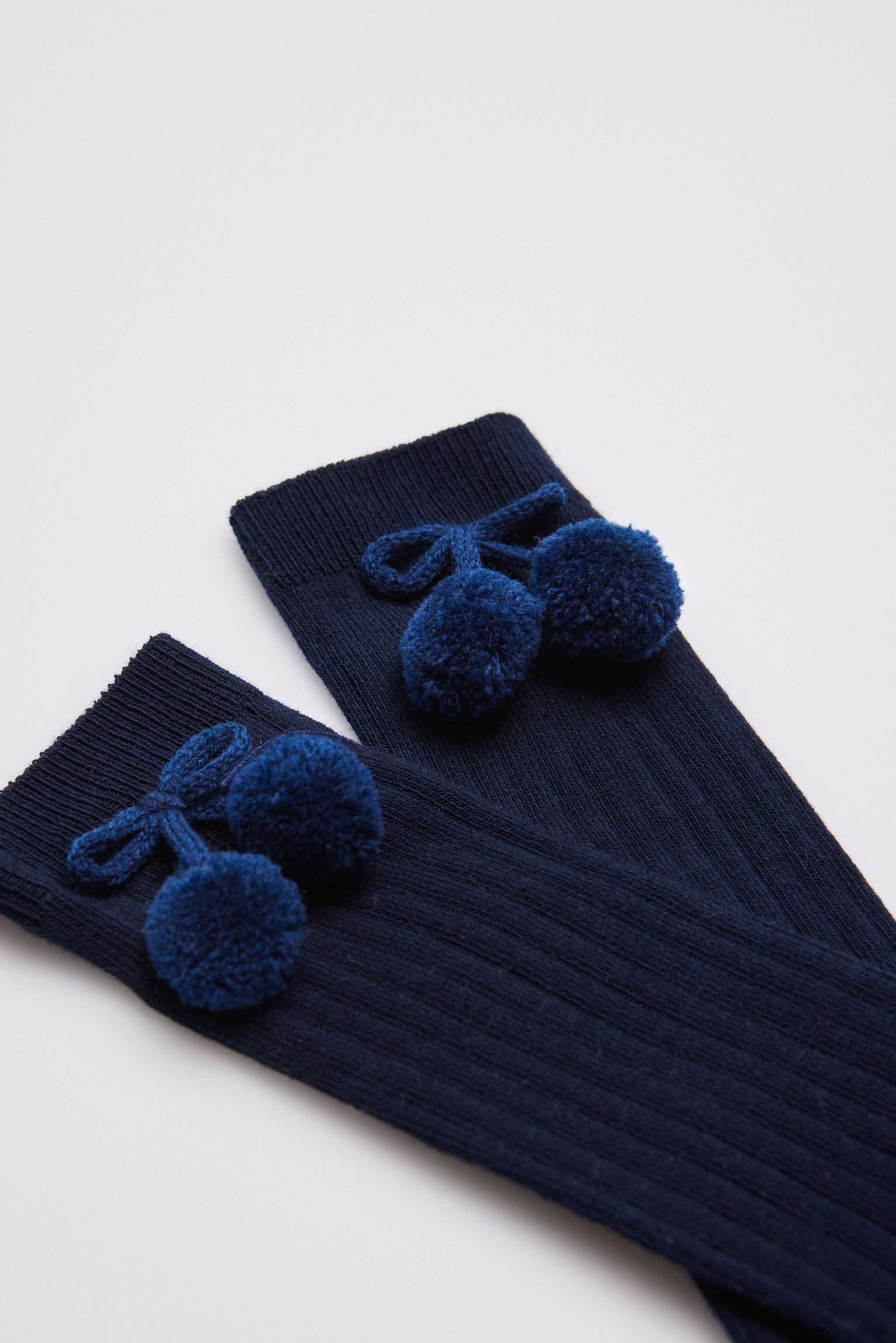 02833 2 calcetin infantil largo - Marino