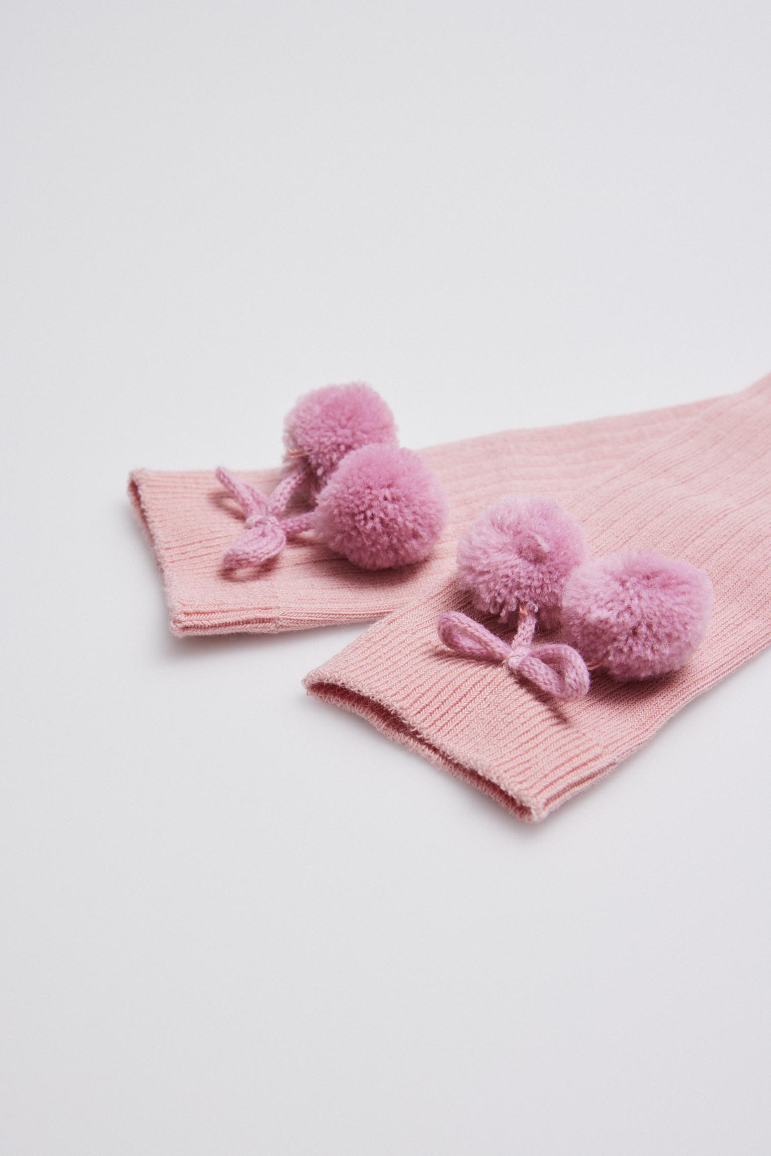02833 1 calcetin infantil largo - Rosa palo