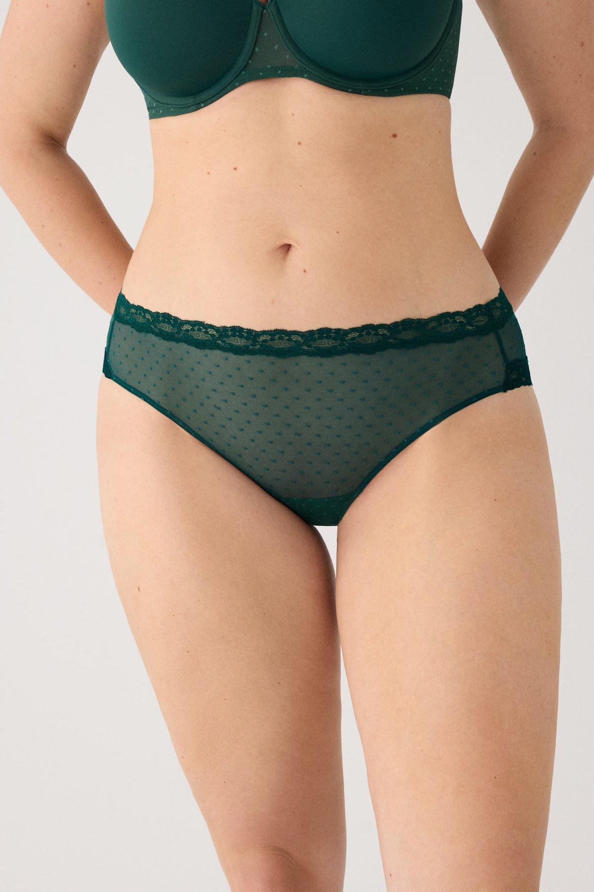 Cueca midi plumeti verde-garrafa