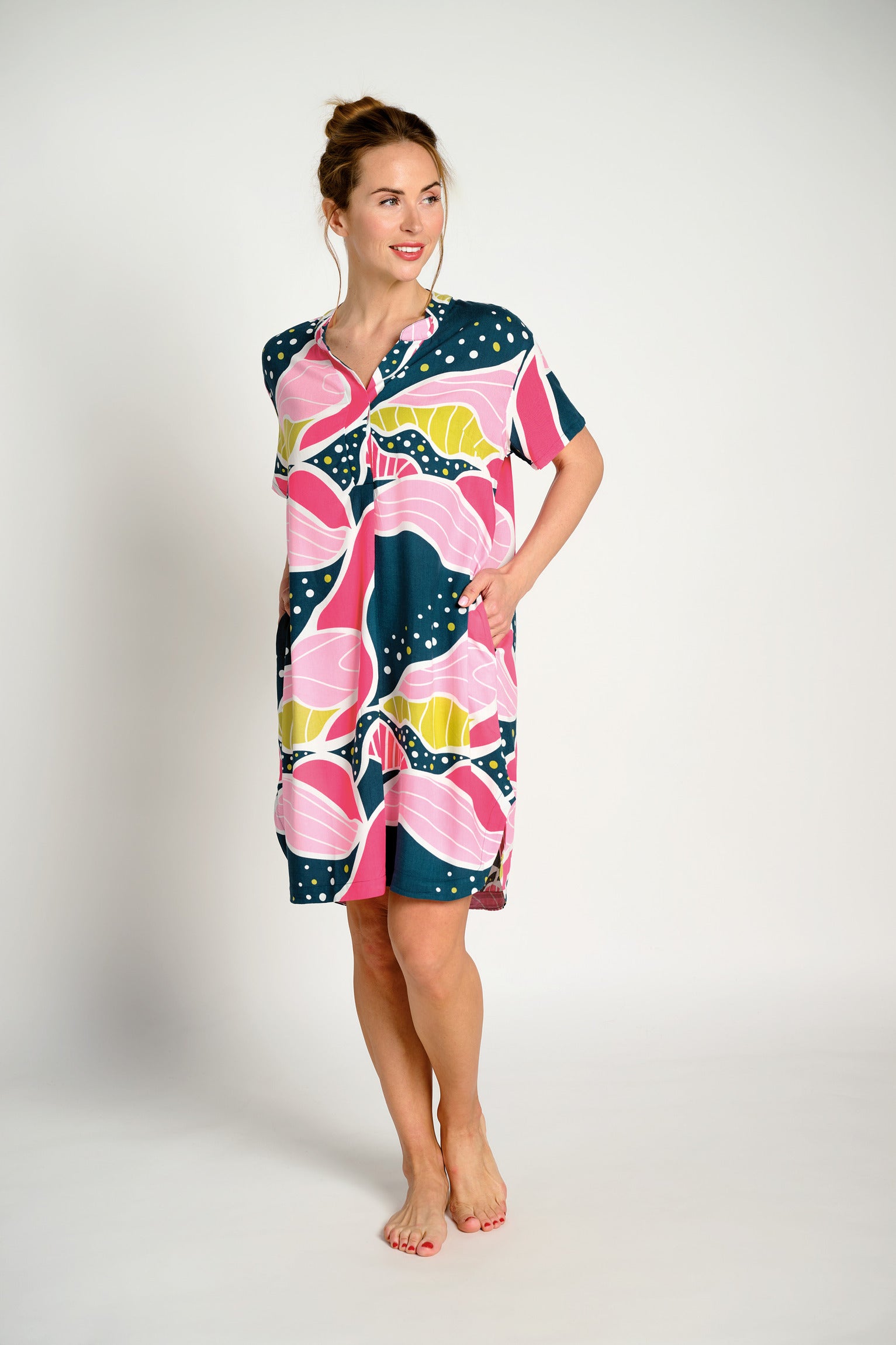 Camisón manga corta estampado | MUYDEMI - Ysabel Mora