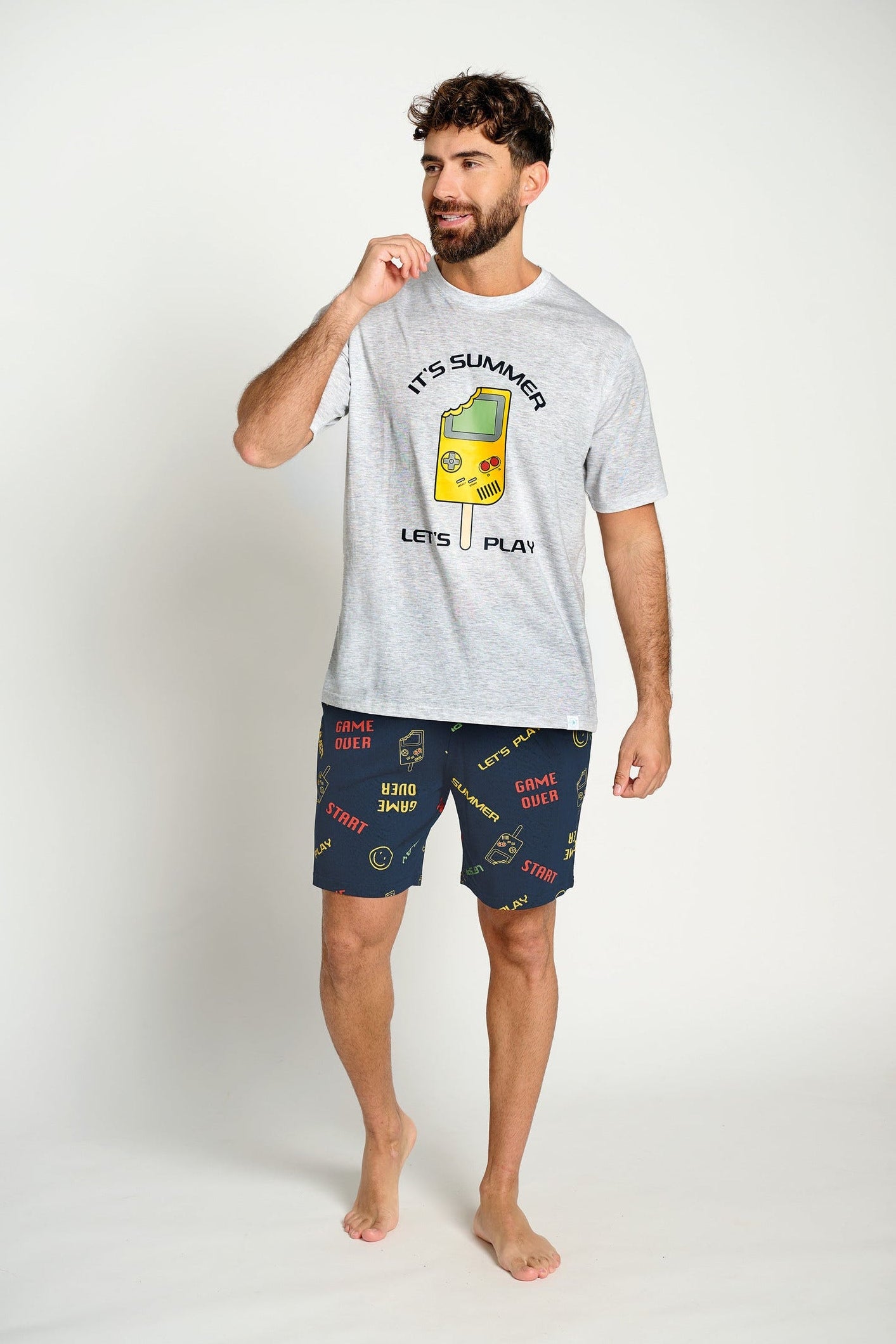 Pijama hombre corto algodón Gamer | MUYDEMI - Ysabel Mora
