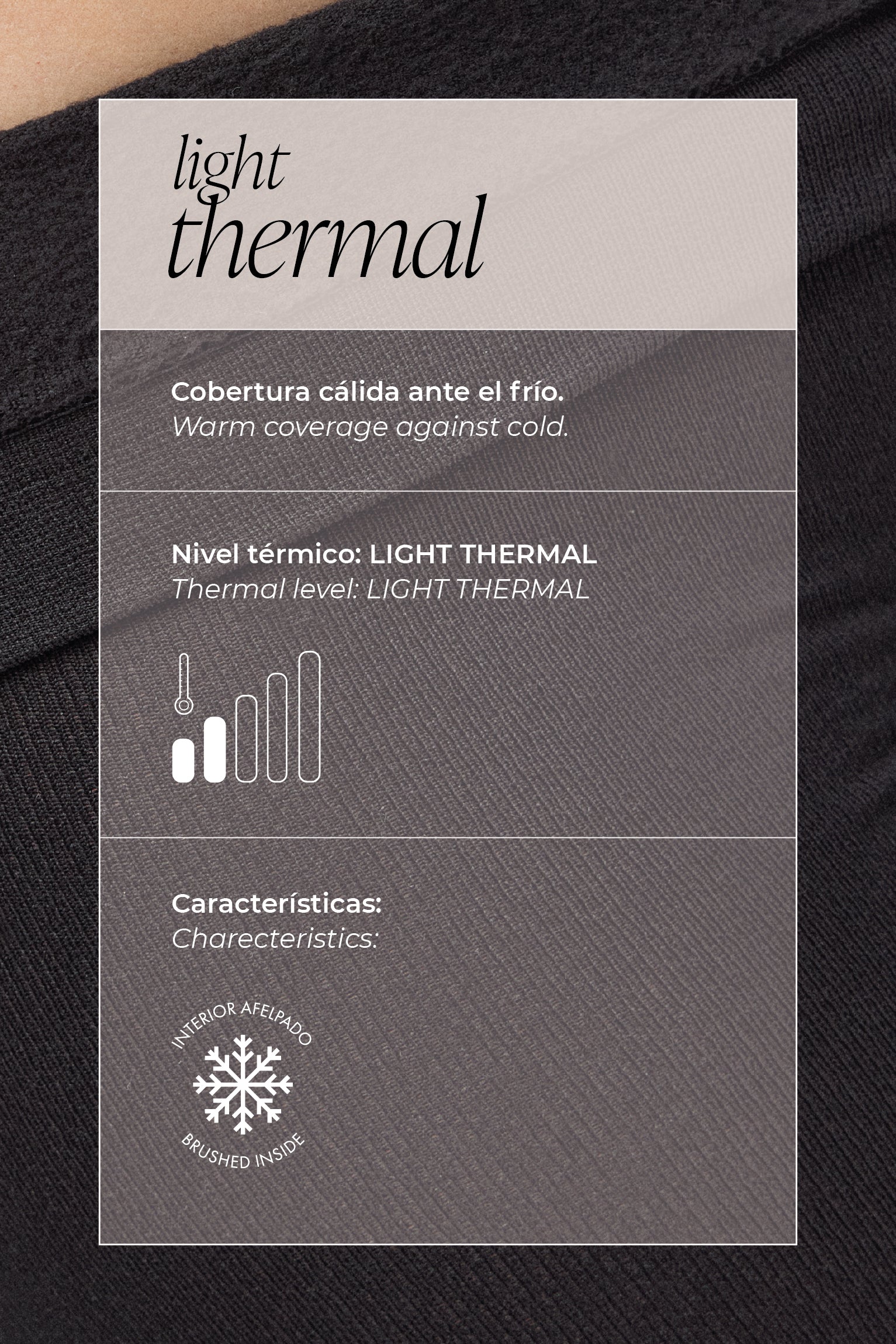 Collants compridos sem punho 140 denier marengo