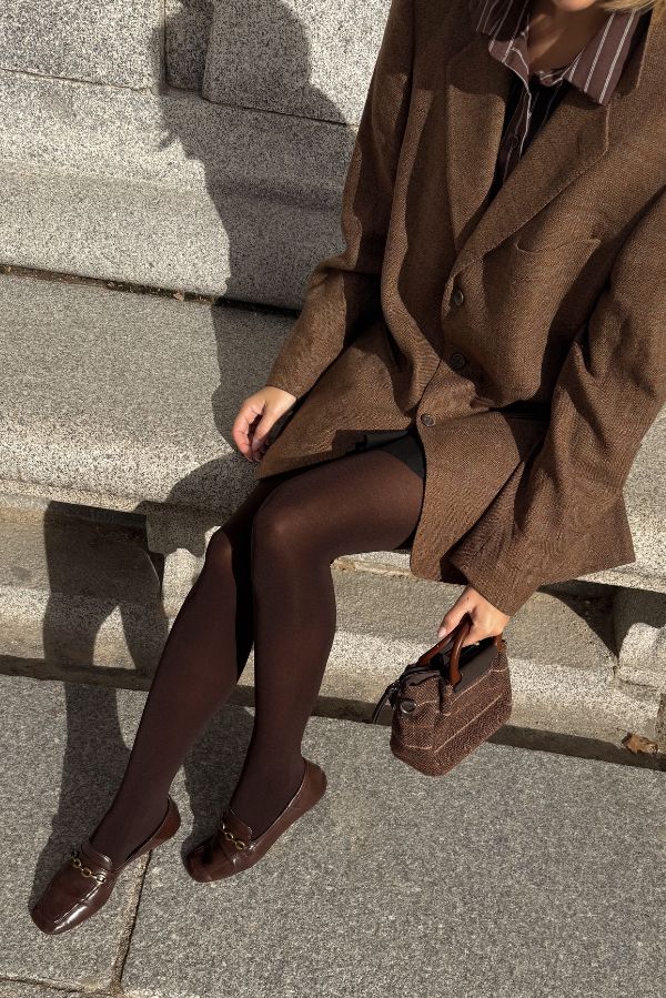 Total look marrón chocolate @teresamora6- Panty Marrón