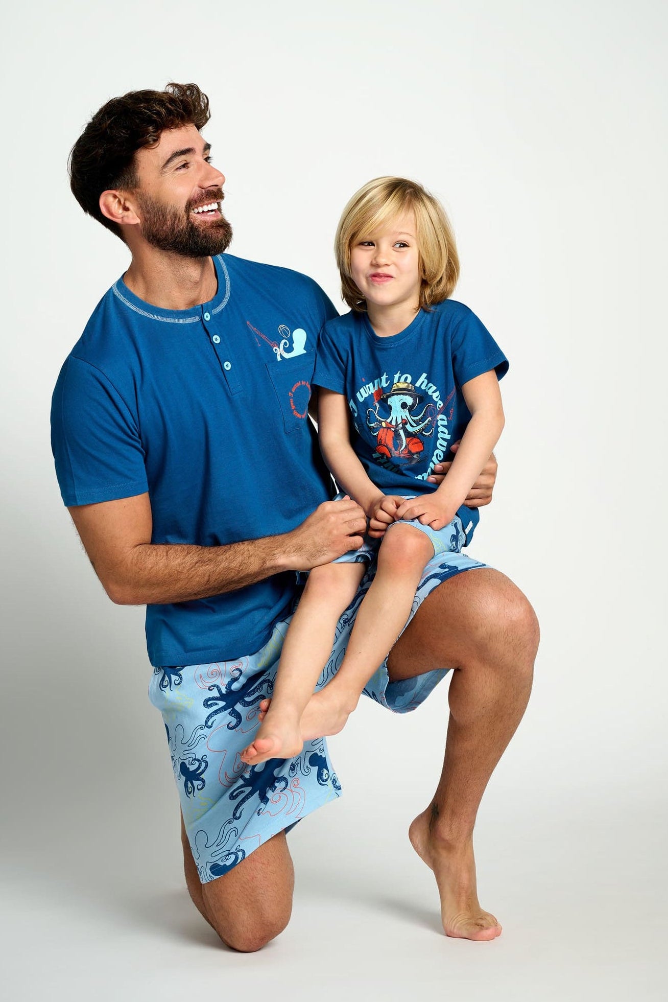 Pijama curto infantil com estampa de polvo | MUYDEMI