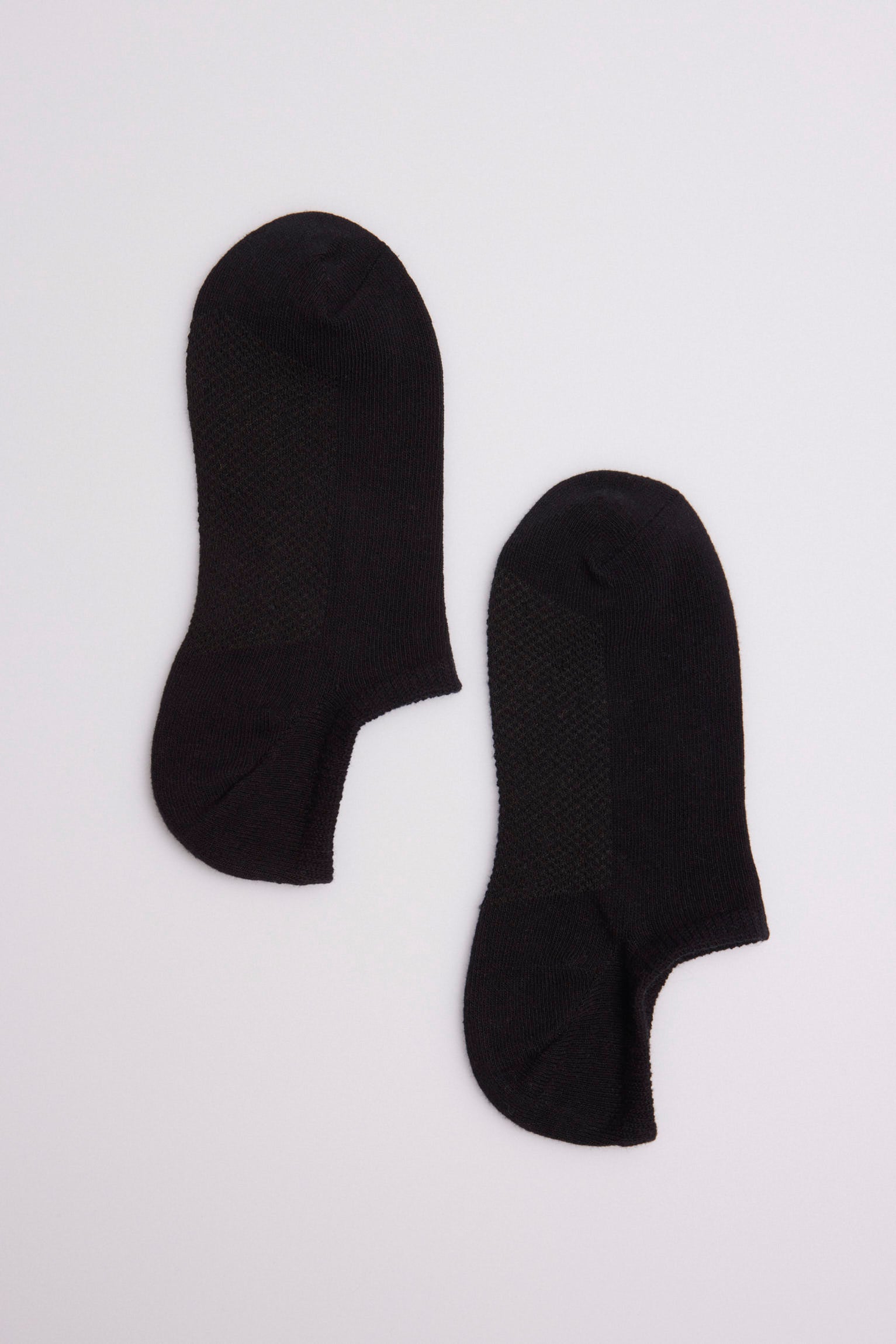 Pacote de 3 meias pretas respiráveis