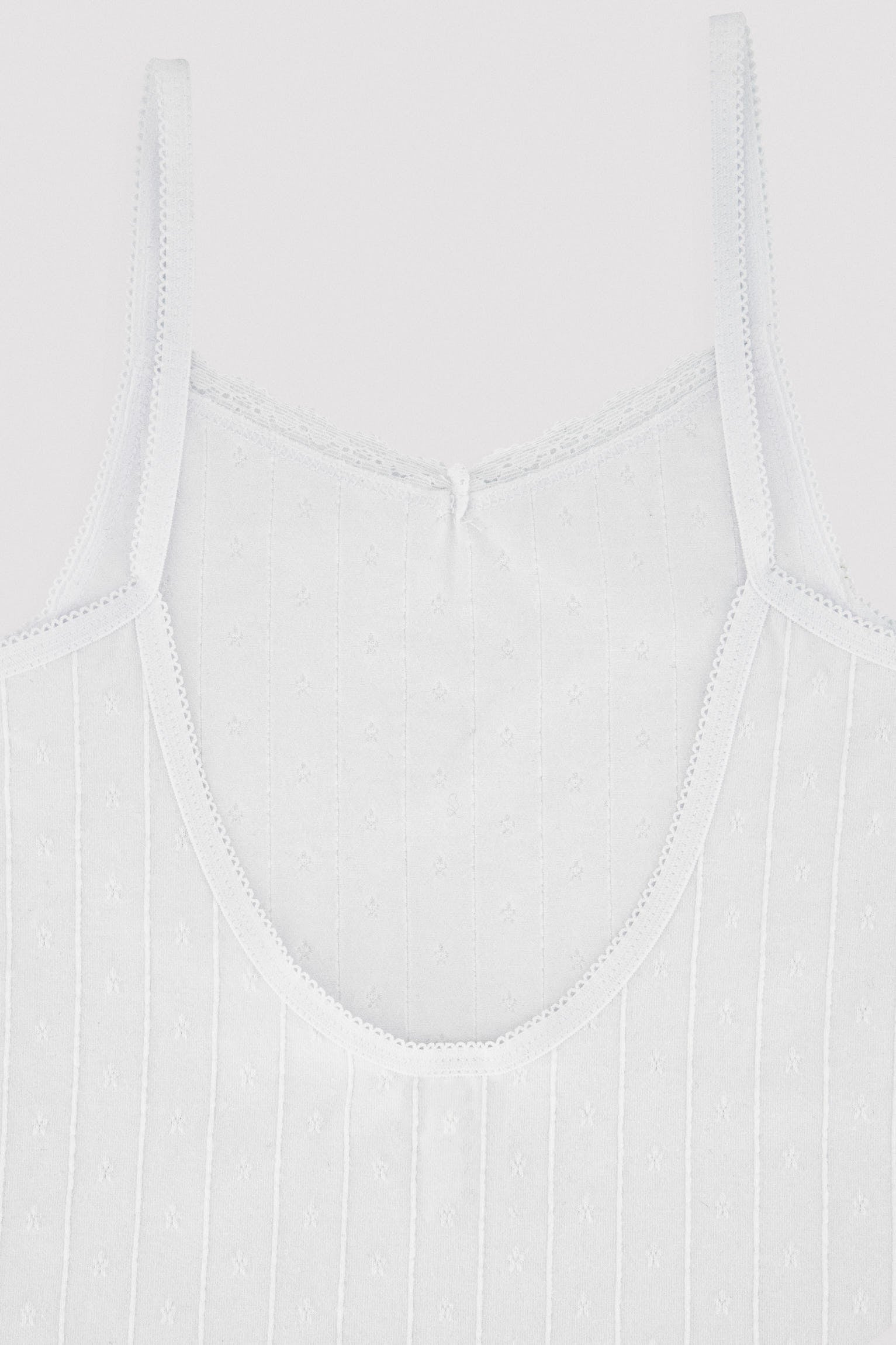 Conjunto infantil interior camiseta y braga blanco - Ysabel Mora