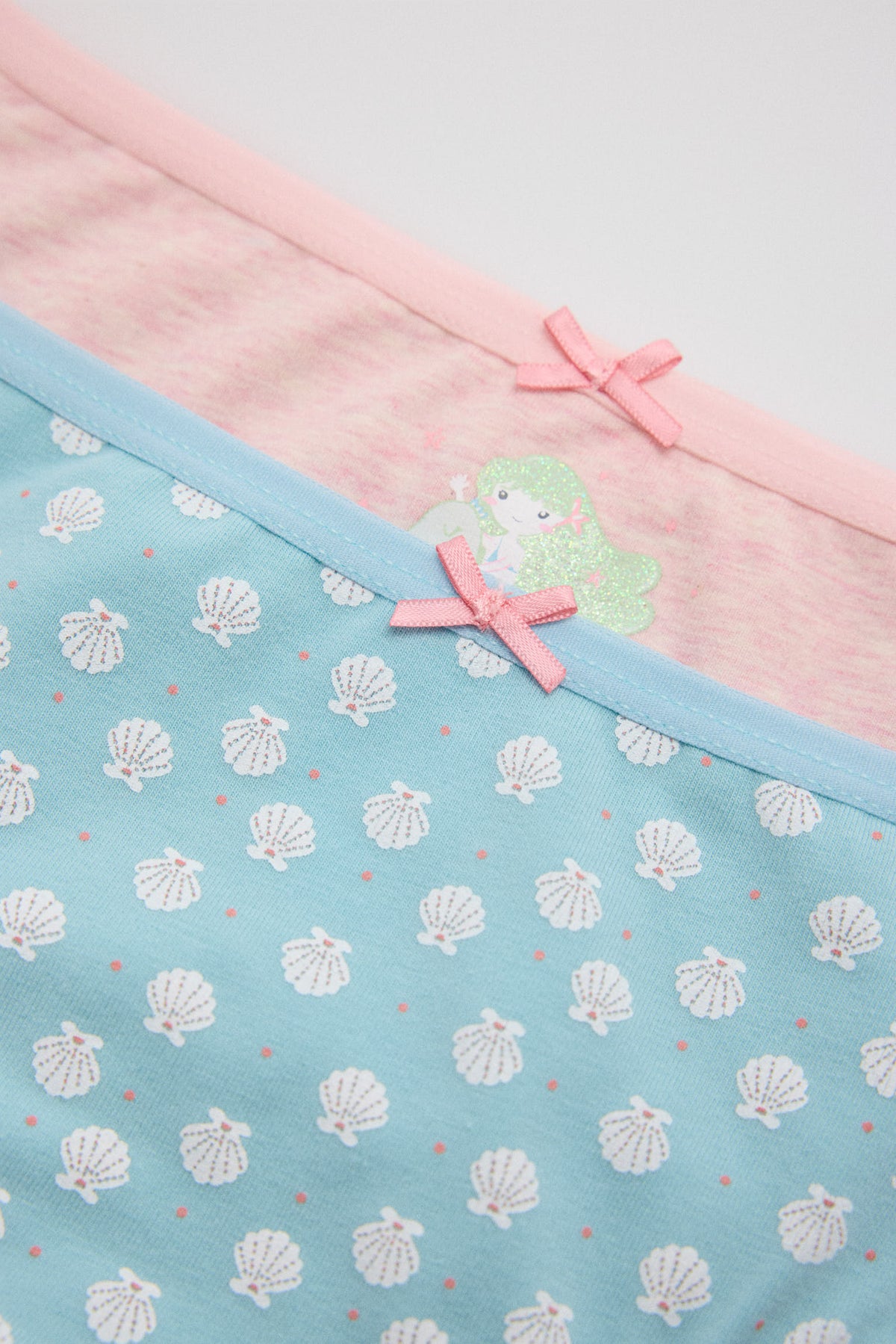 Pack de 2 bragas infantiles estampadas sirena - Ysabel Mora