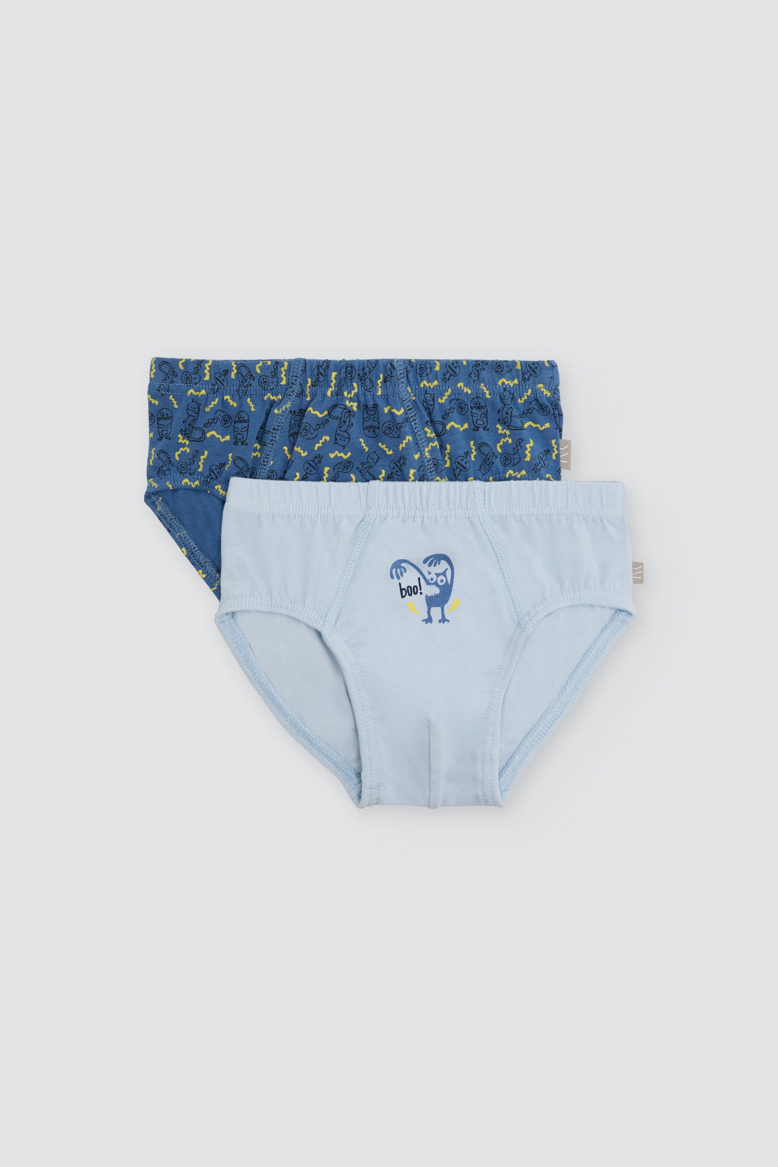 Pack 2 slips de niño algodón estampado dinosaurios - Ysabel Mora