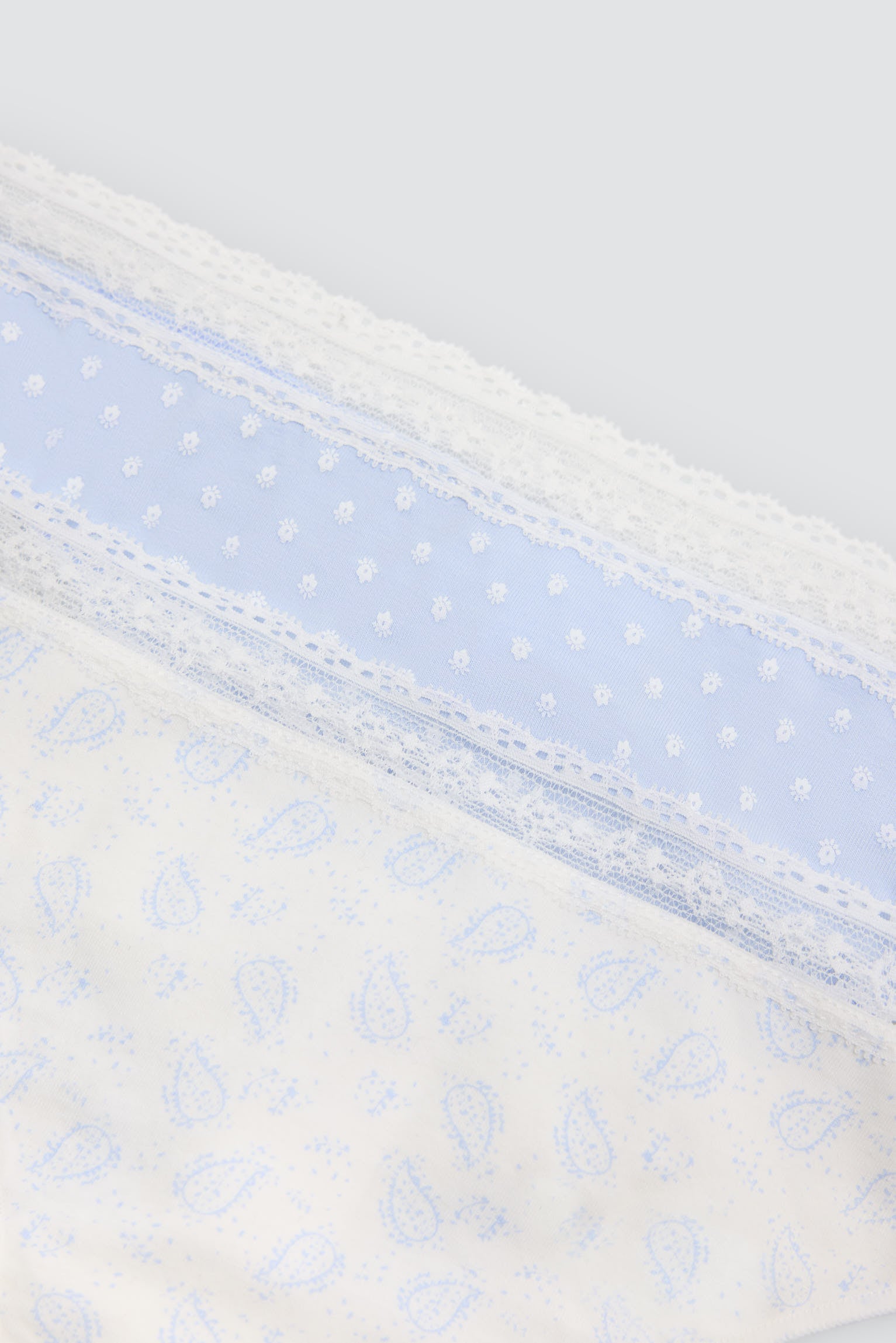 Pack de 2 tangas estampados azul pastel - Ysabel Mora