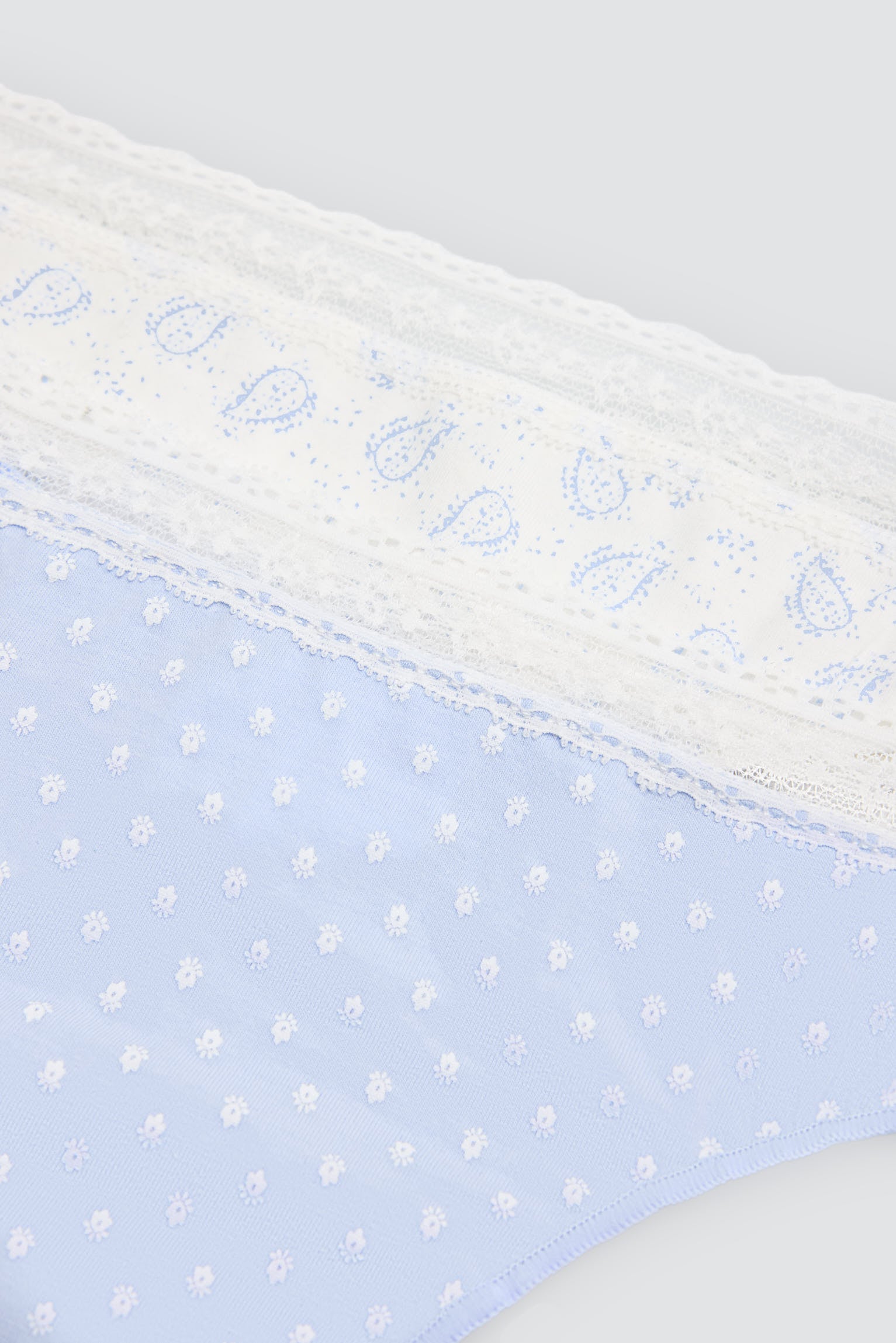 Pack de 2 tangas estampados azul pastel - Ysabel Mora