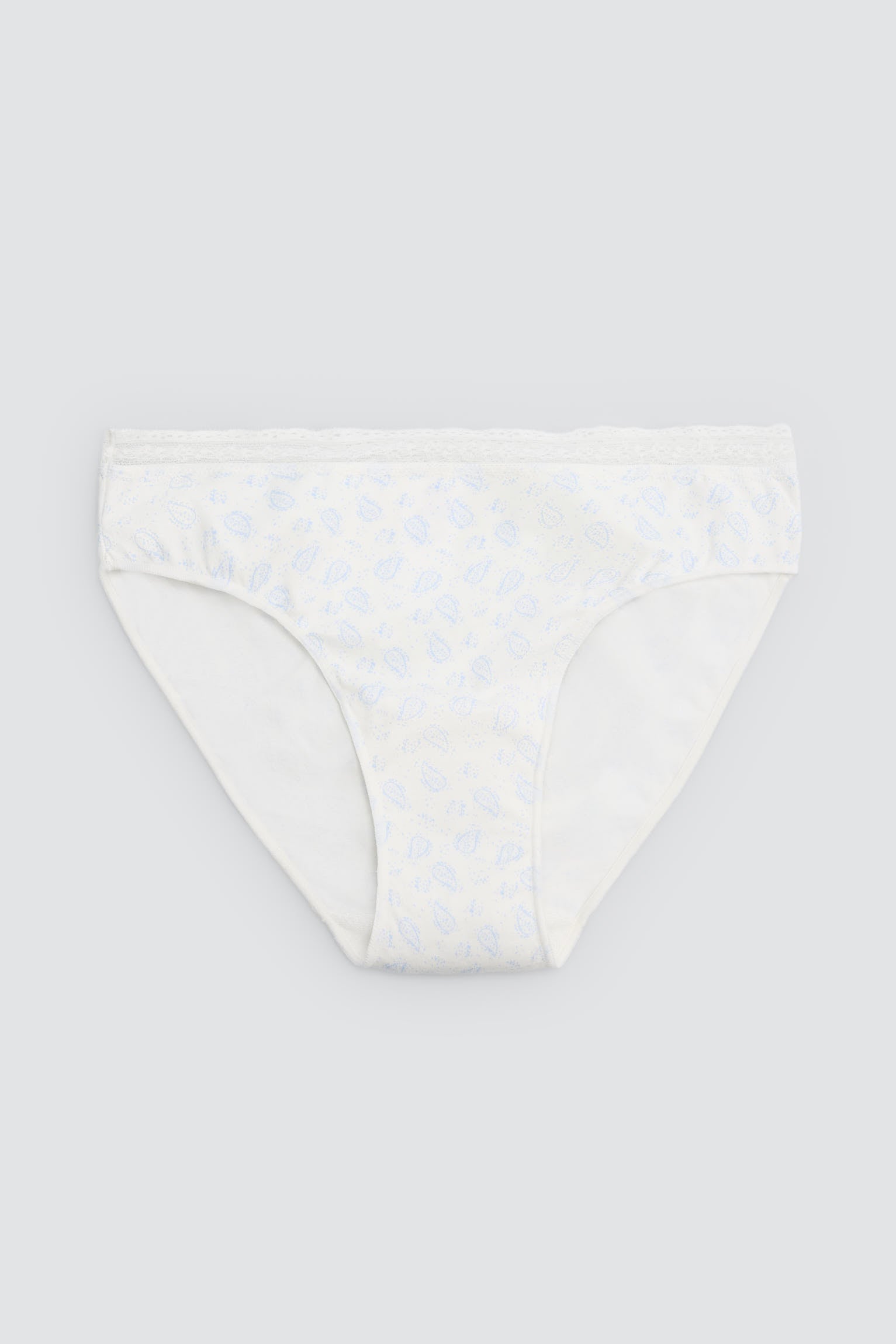 Pack de 2 bragas midi estampadas pastel tonos azules - Ysabel Mora