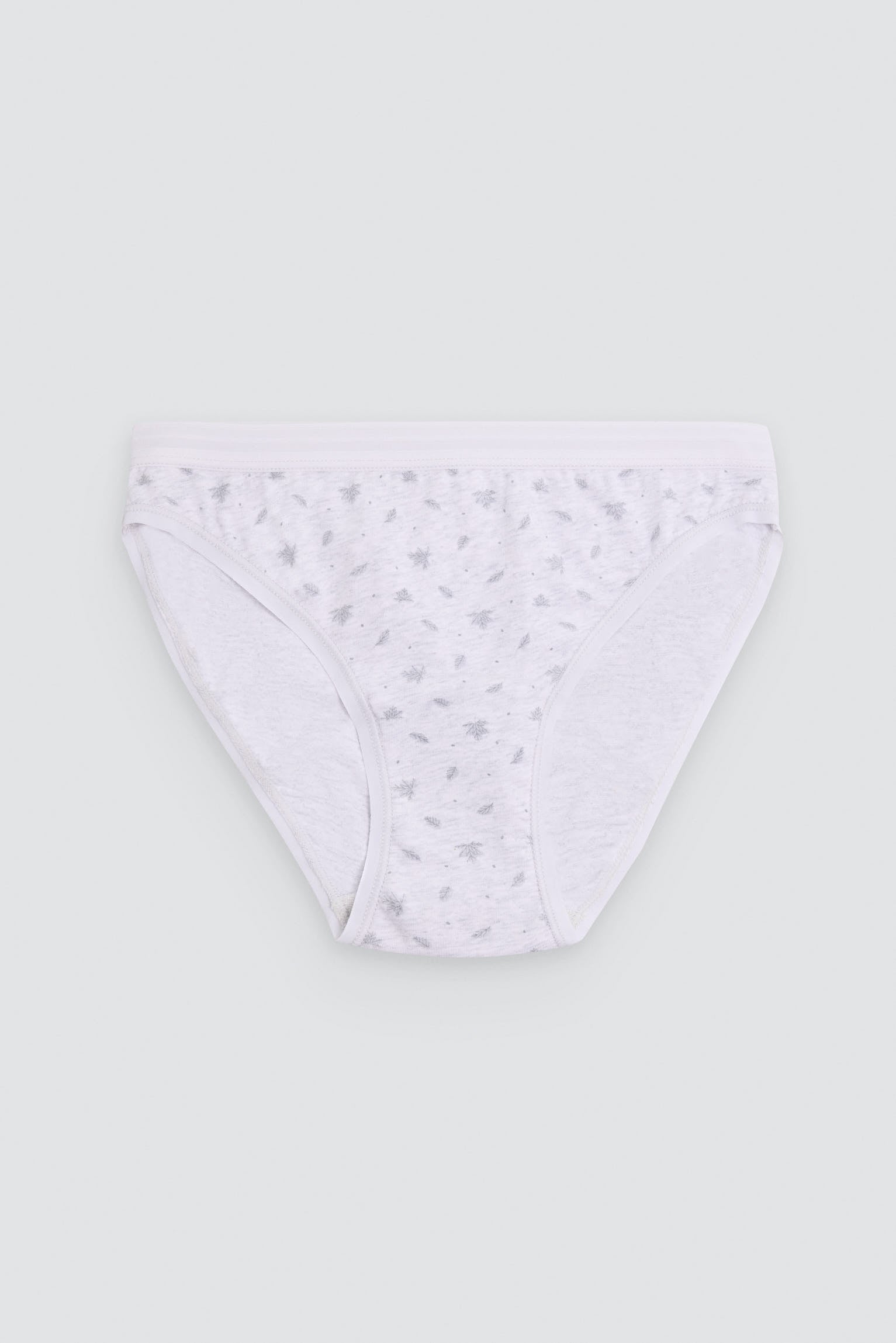 Pack de 2 cuecas mini estampadas de algodão, cinzento