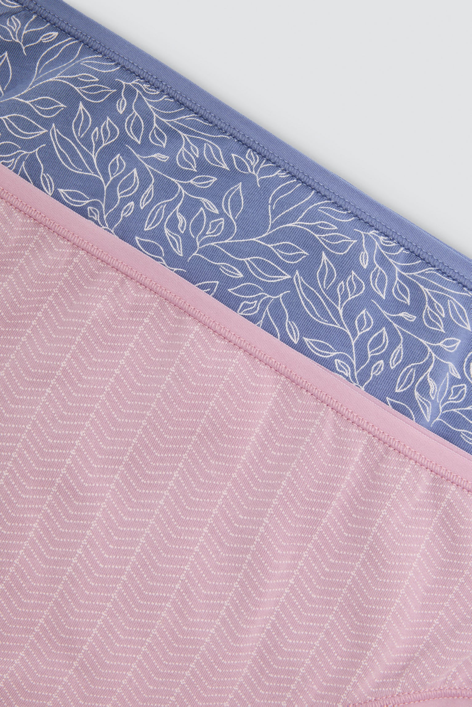 Pack de 2 cuecas midi estampadas de algodão, multicolor