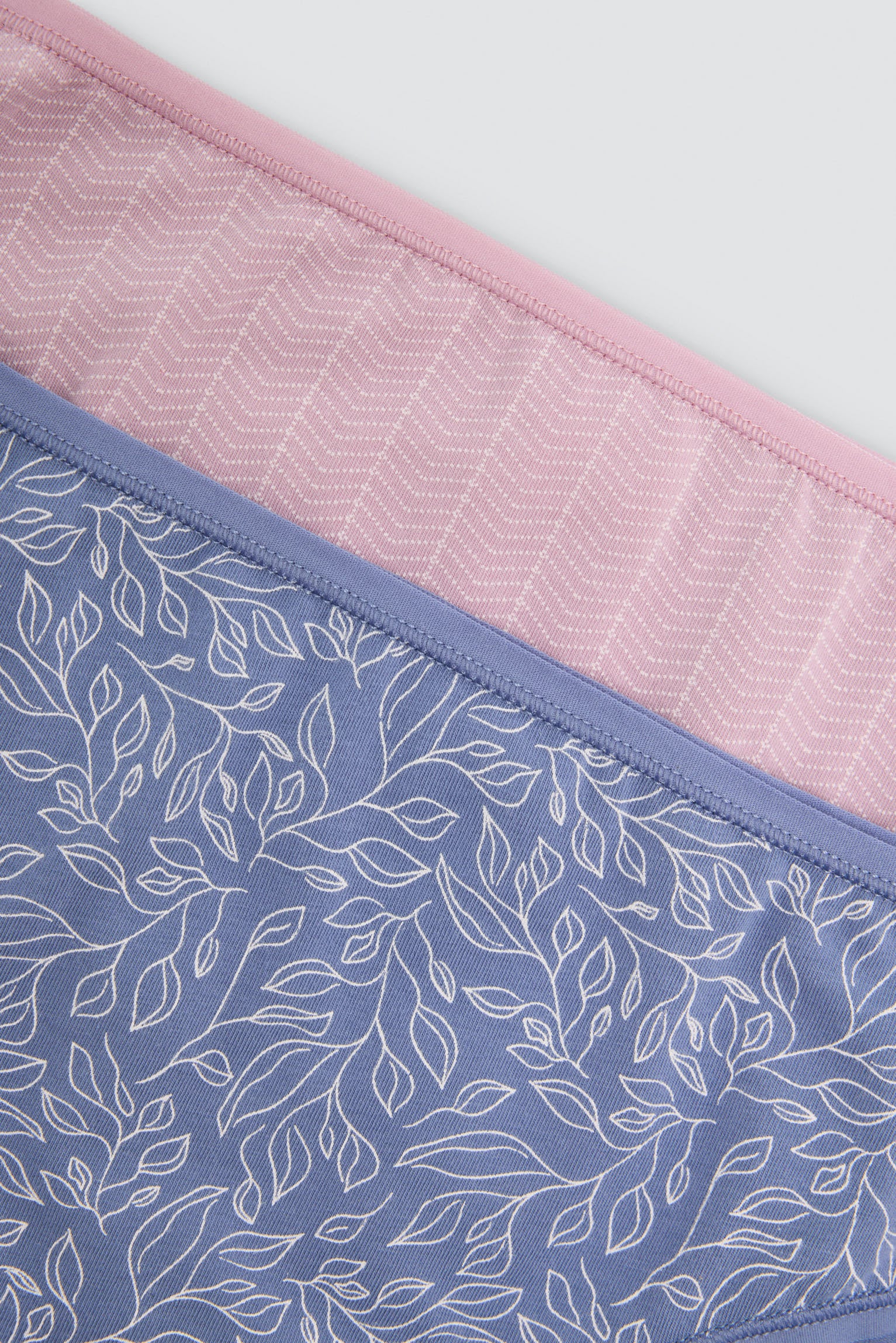 Pack de 2 cuecas midi estampadas de algodão, multicolor