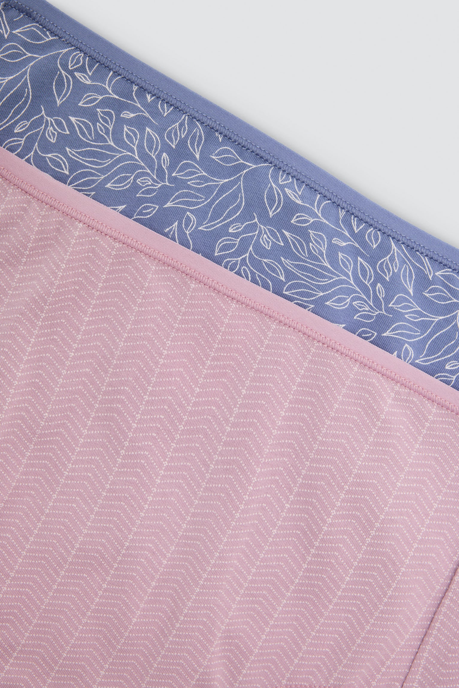 Pack de 2 cuecas altas estampadas de algodão, multicolor