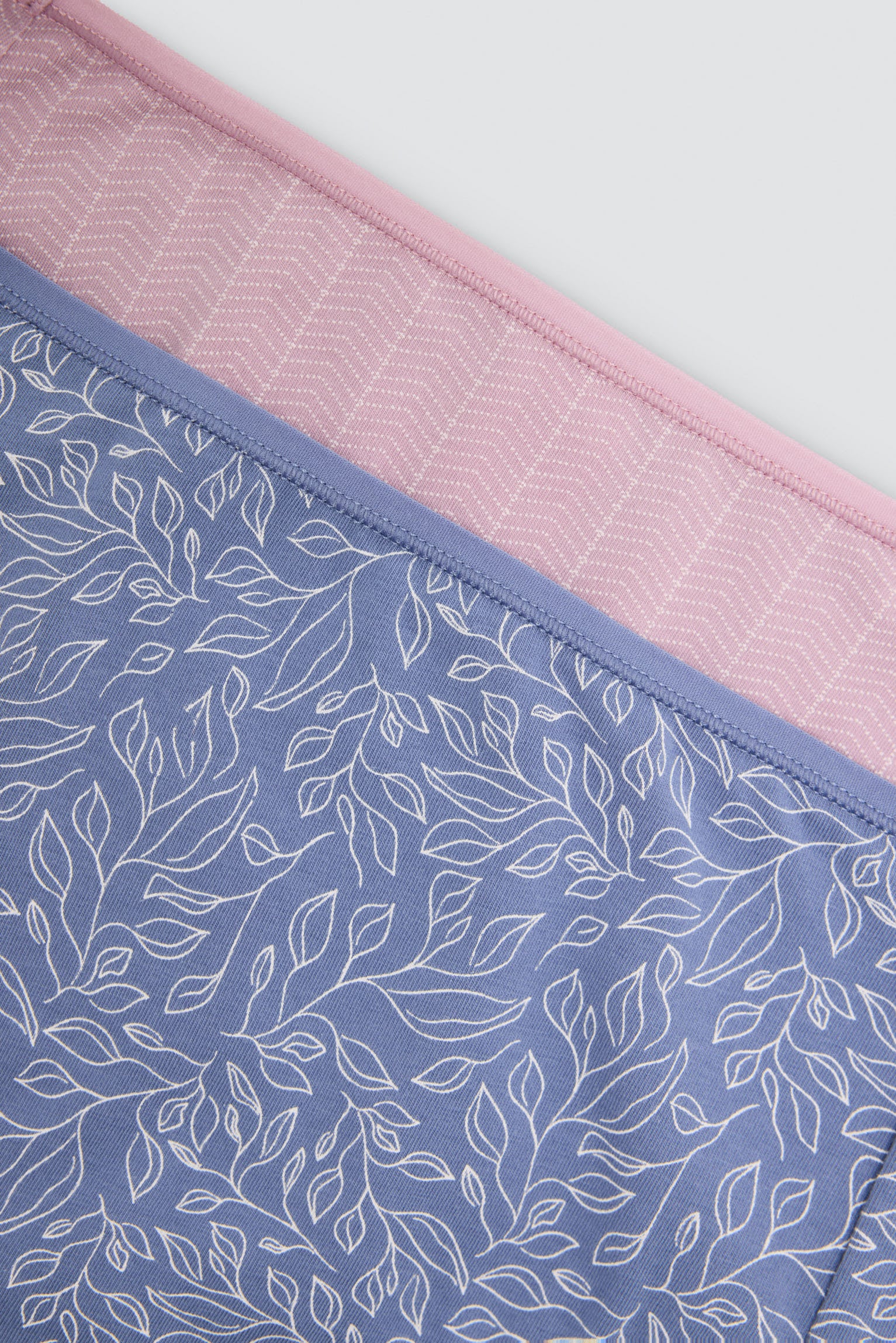 Pack de 2 cuecas altas estampadas de algodão, multicolor