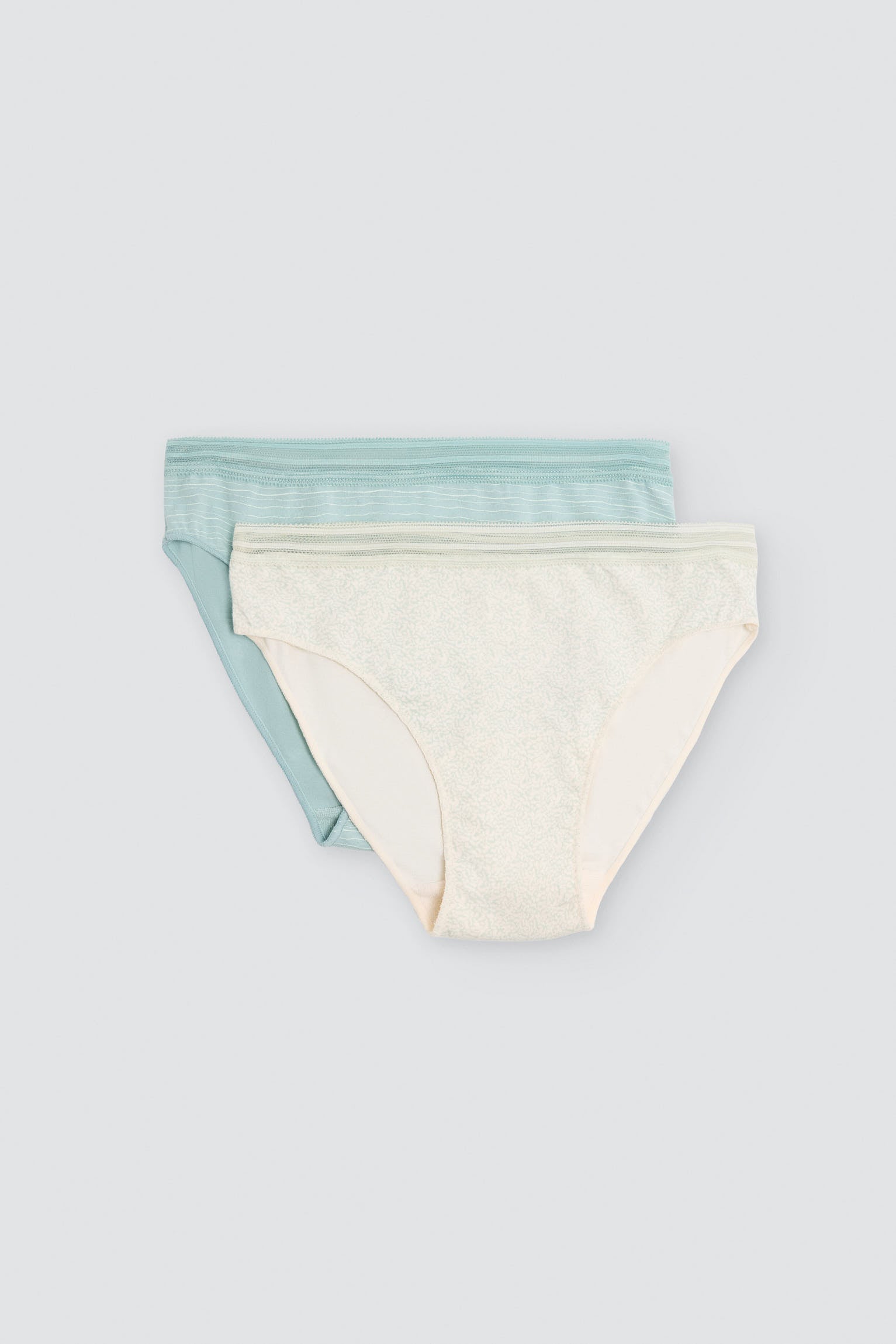 Pack de 2 cuecas midi de algodão, verde