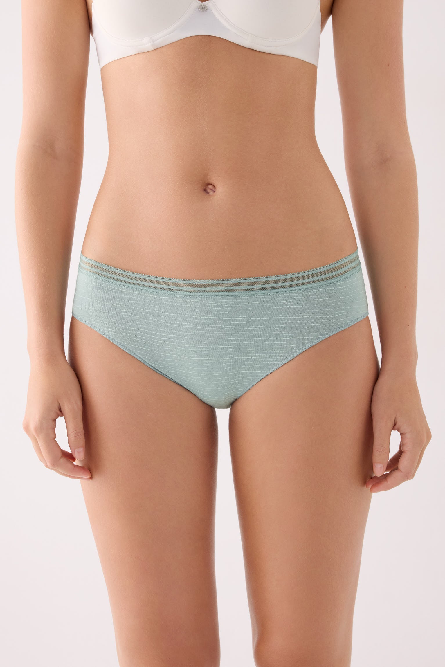 Pack de 2 cuecas midi de algodão, verde
