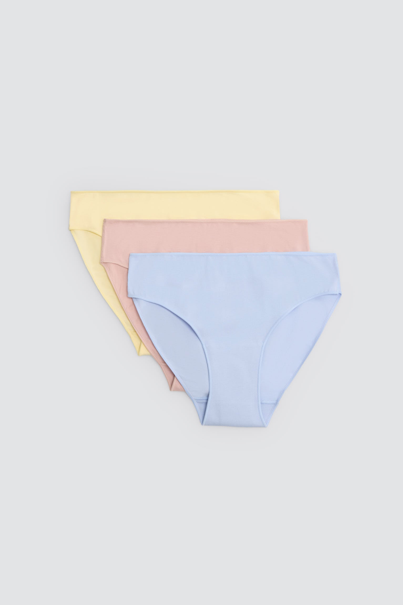 Pack de 3 bragas midi algodón básicas - Ysabel Mora