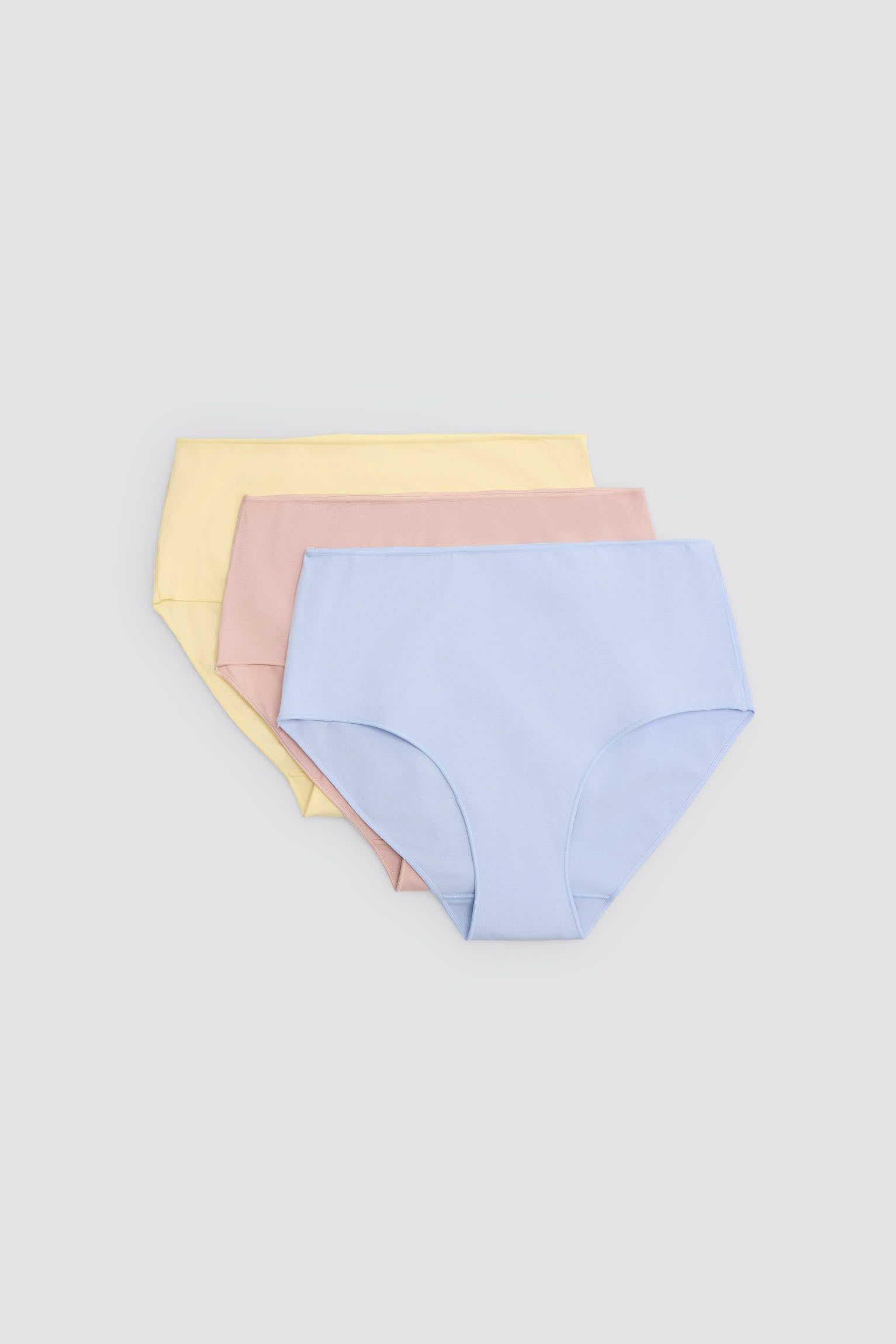 Pack 3 bragas altas algodón básicas - Ysabel Mora