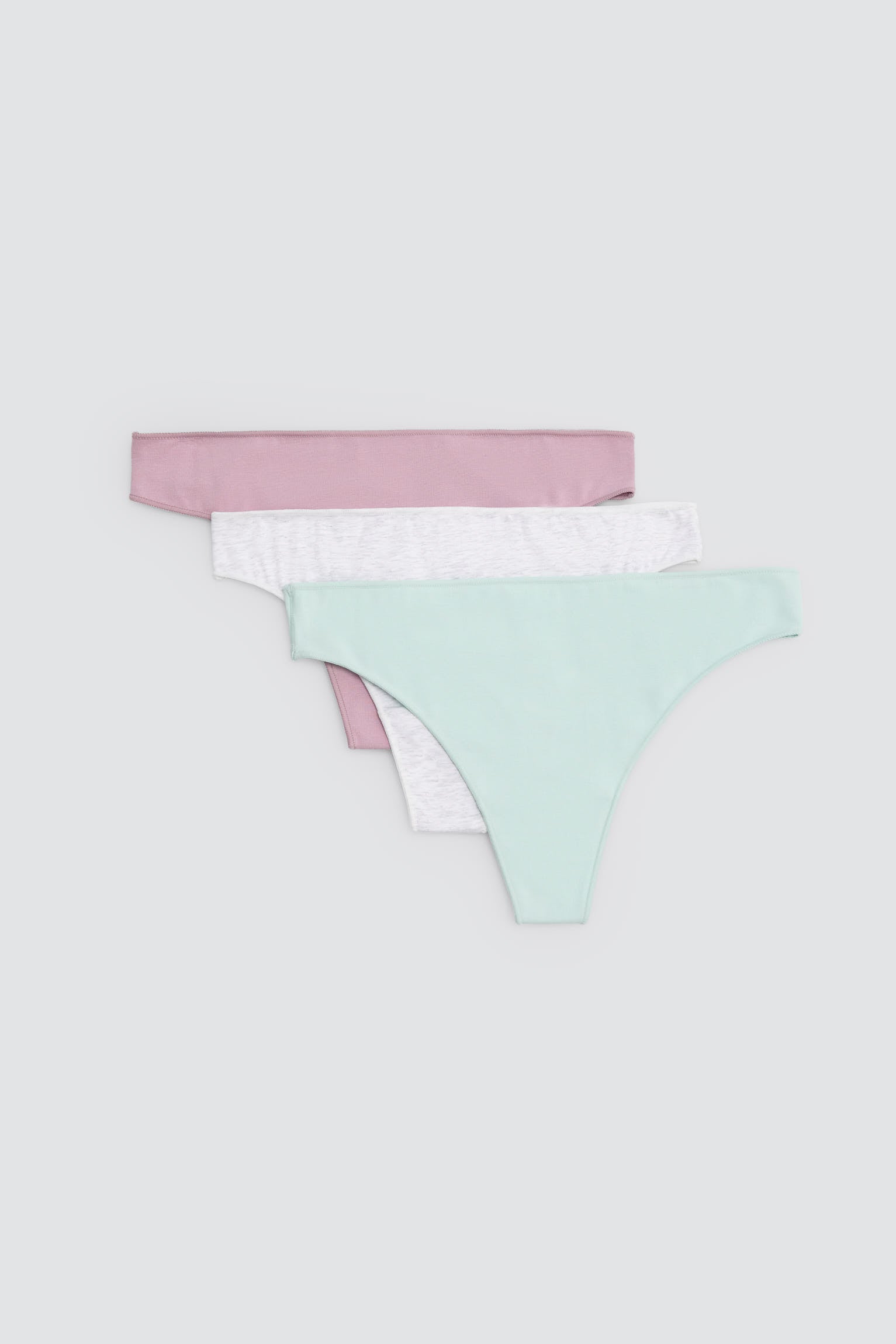 Pack de 3 tangas algodón básicos colores - Ysabel Mora