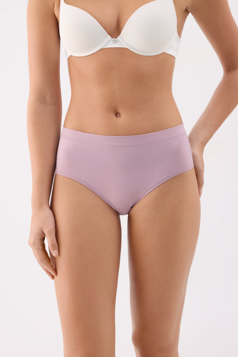 Cueca midi Adapt com acabamentos invisíveis lilás