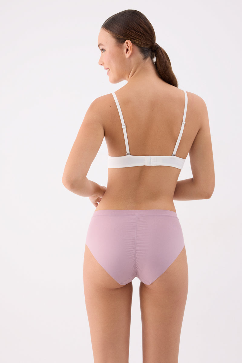 Cueca midi Adapt com acabamentos invisíveis lilás