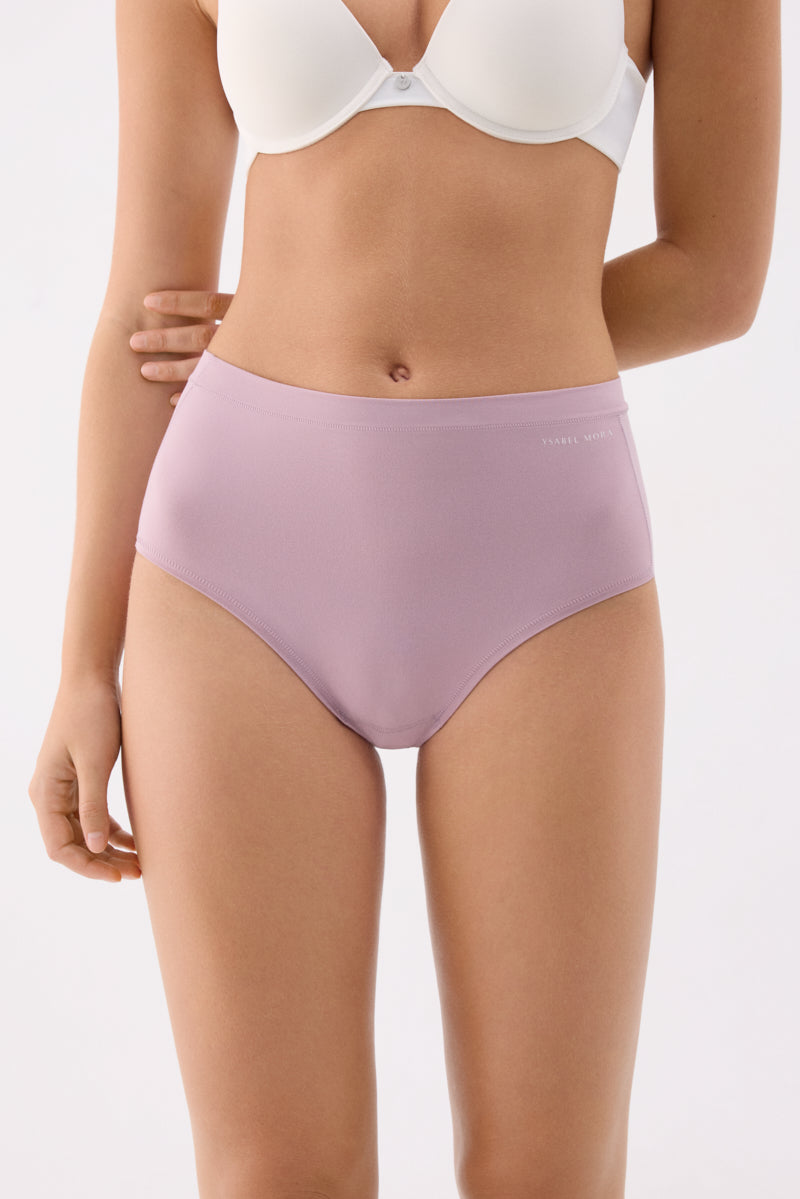Cueca alta Adapt com acabamentos invisíveis lilás