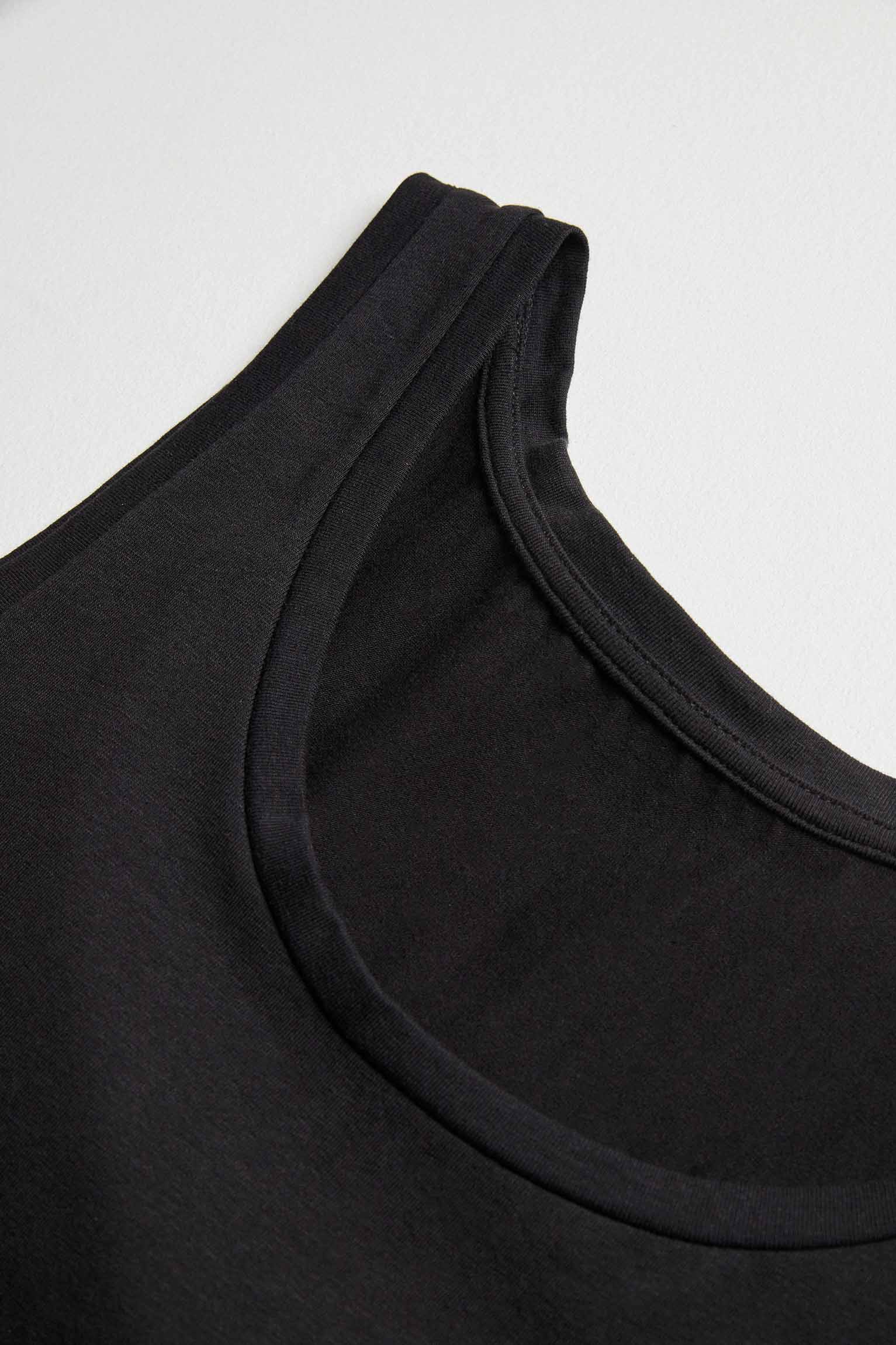 20104 1 camiseta interior tirantes - Negro