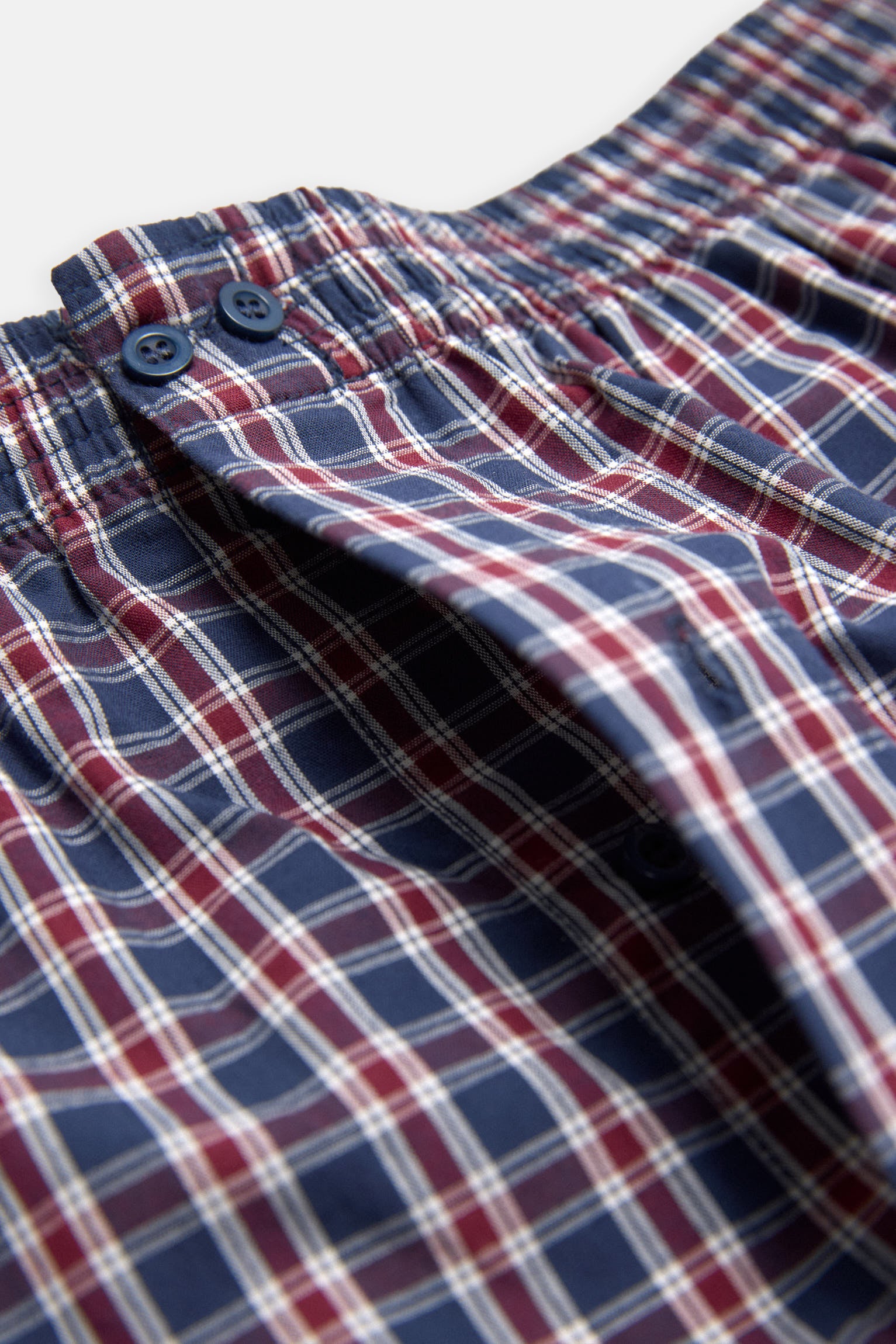 Bóxer tela abertura algodón estampado cuadros - Ysabel Mora