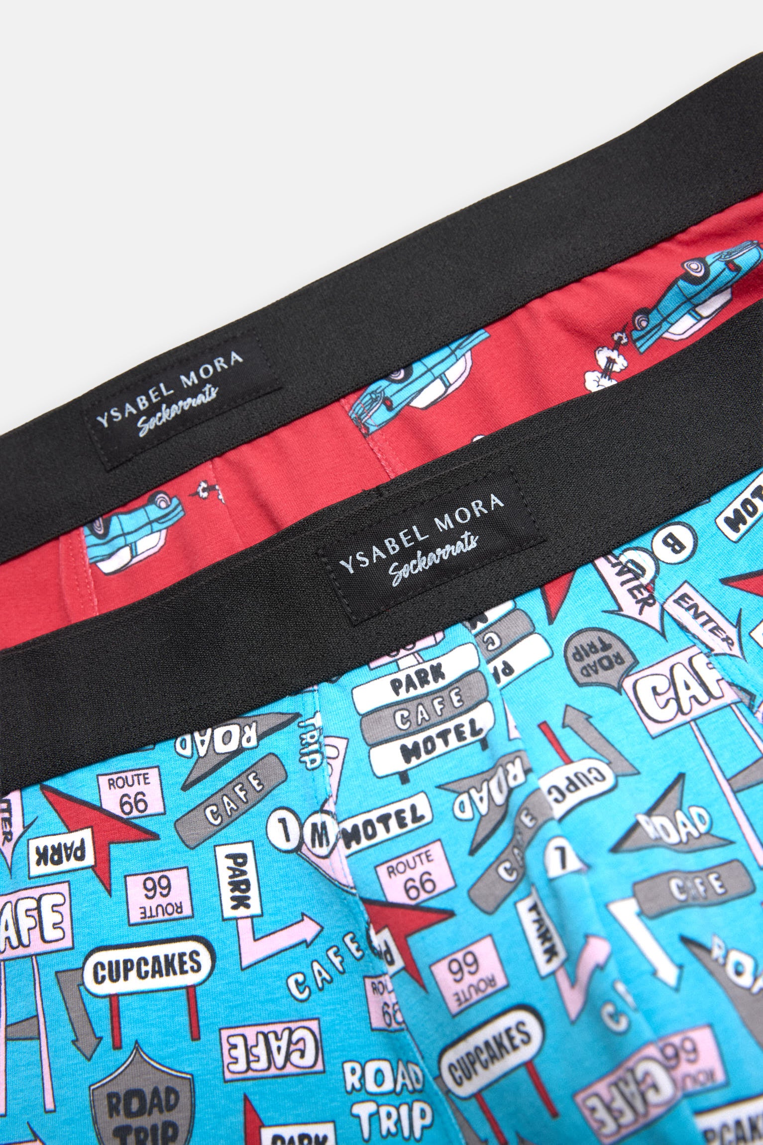 Pacote de 2 boxers Sockarrats com impressão de sinal