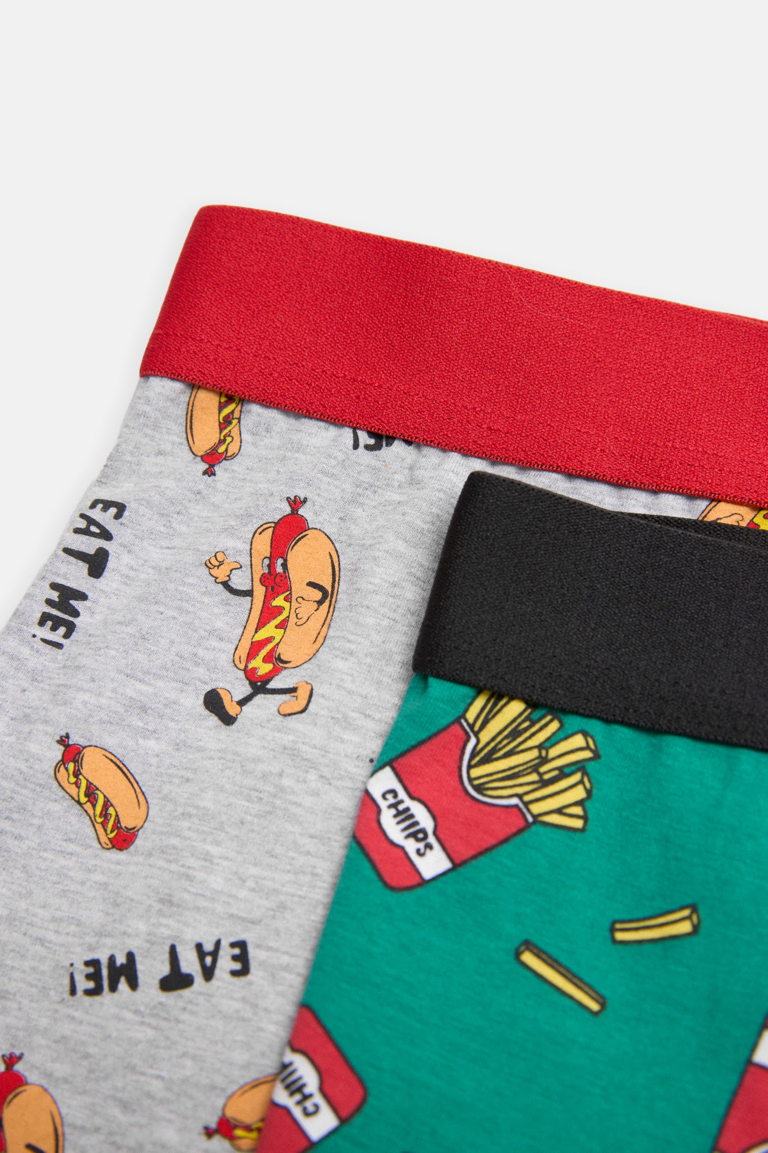 Pacote de 2 boxers Sockarrats com estampa de comida