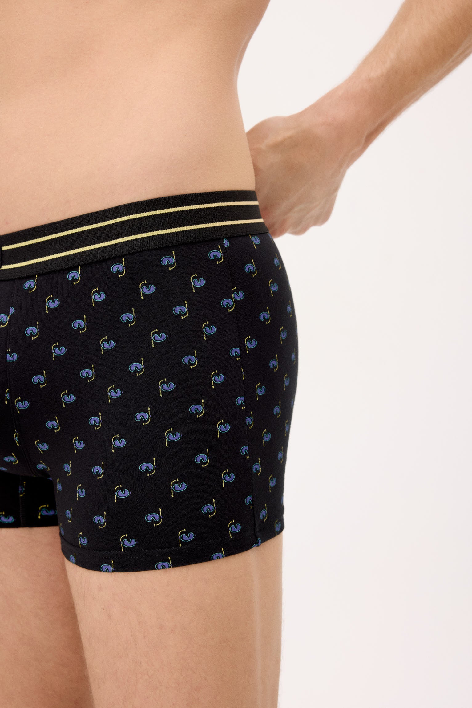 Pacote com 2 cuecas boxer com estampa de mergulho