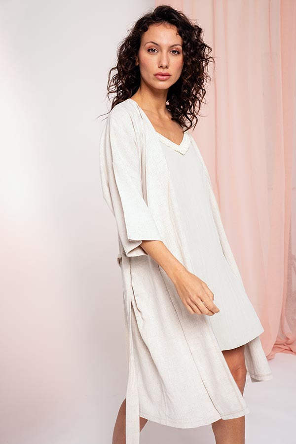 Robe de linho feminino | MUYDEMI