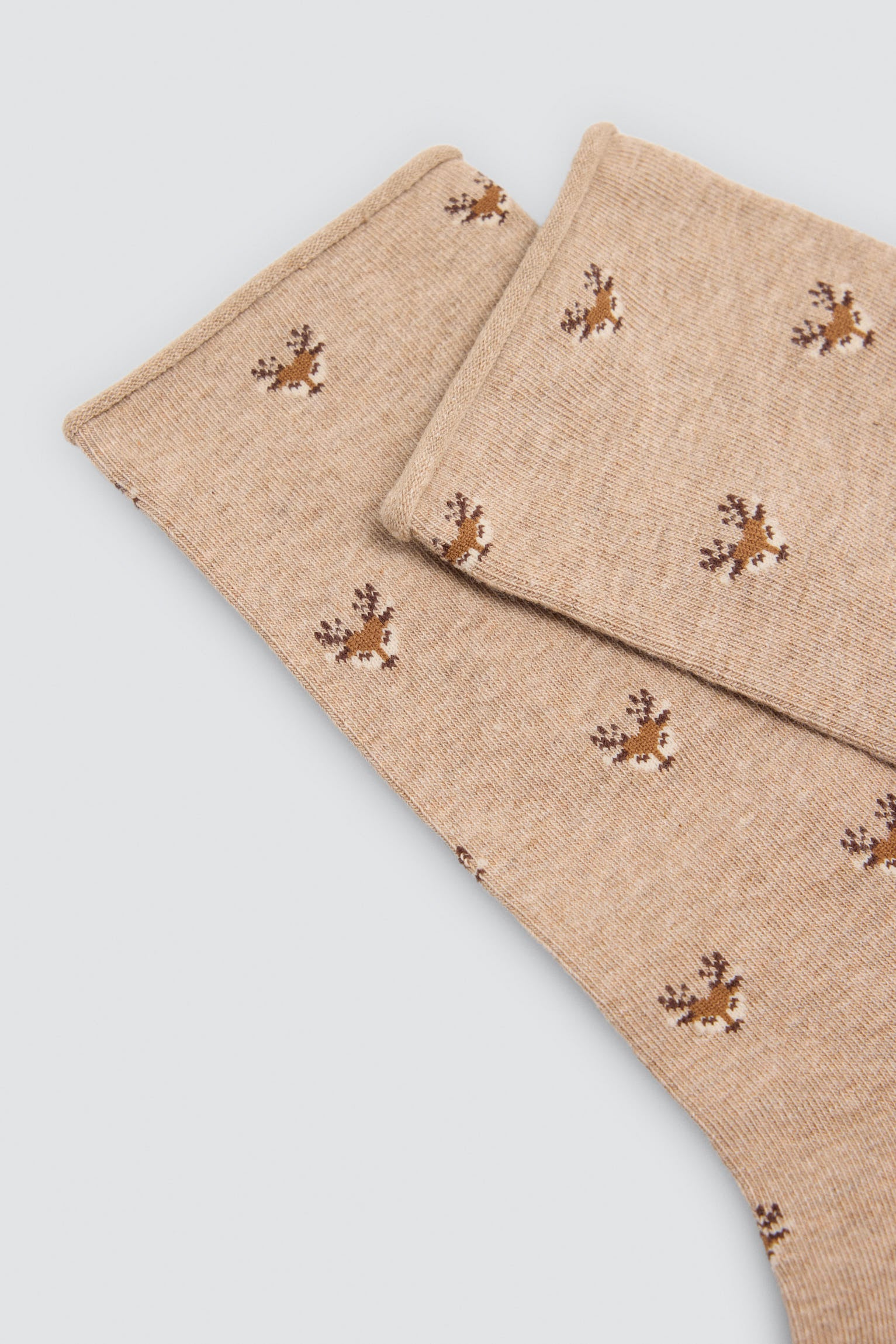 Pack de 4 meias sem punho com estampados de motivos naturais