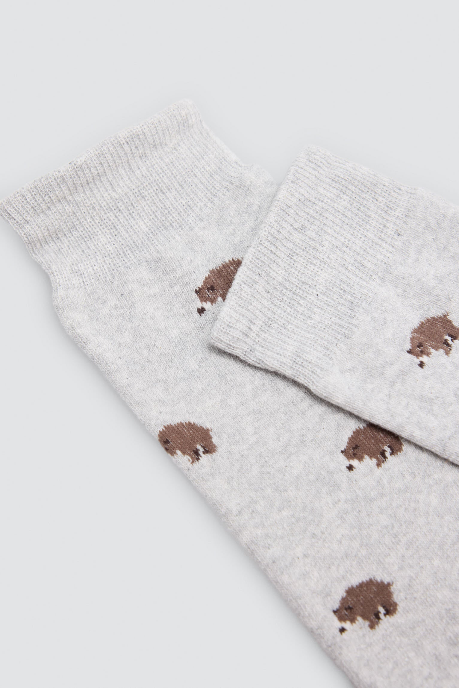 Pack de 3 meias térmicas com estampados variados de ursos, auscultadores e riscas