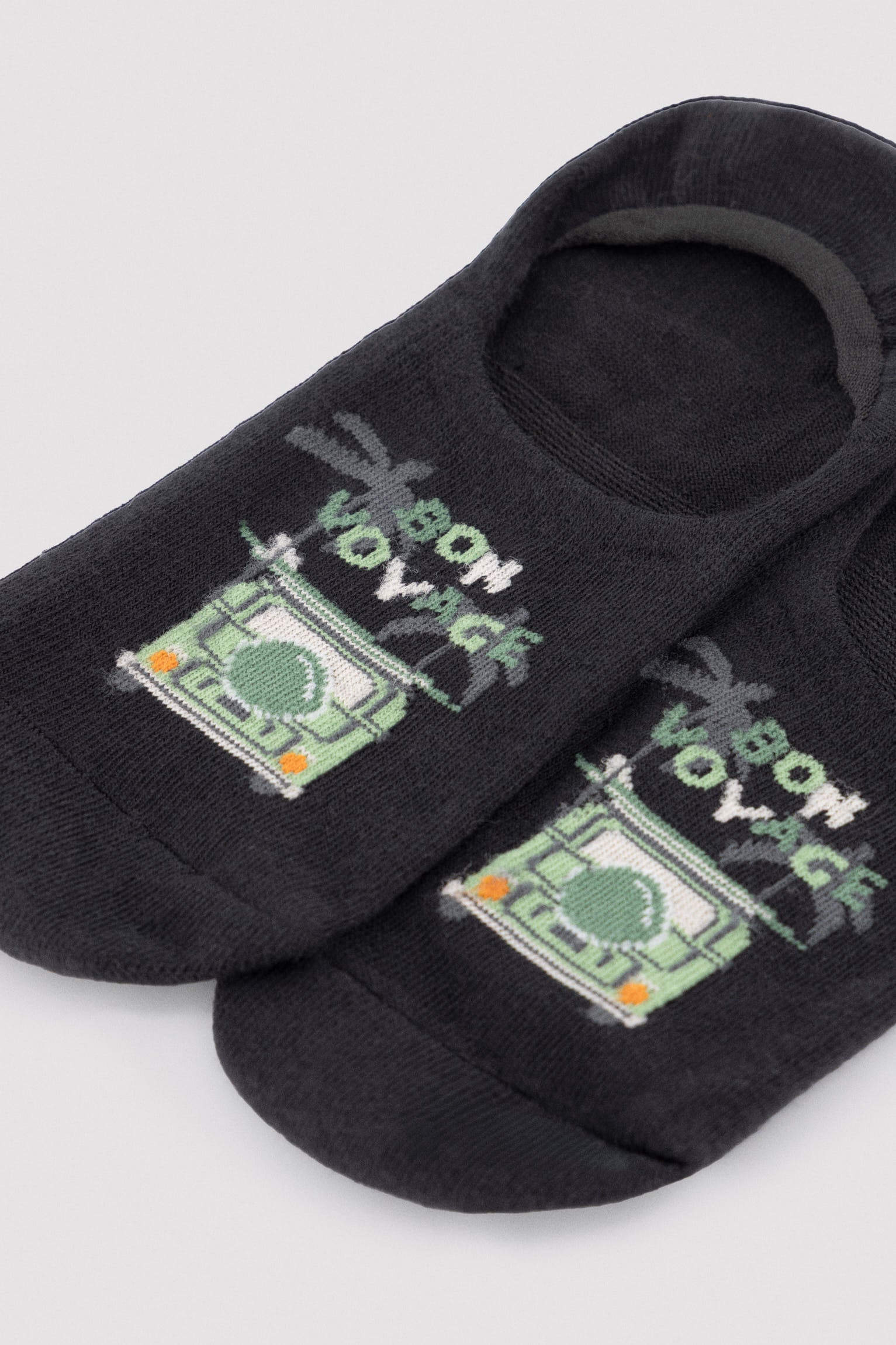 Pacote com 4 dedo mindinhos masculinos com estampa "Bon Voyage"