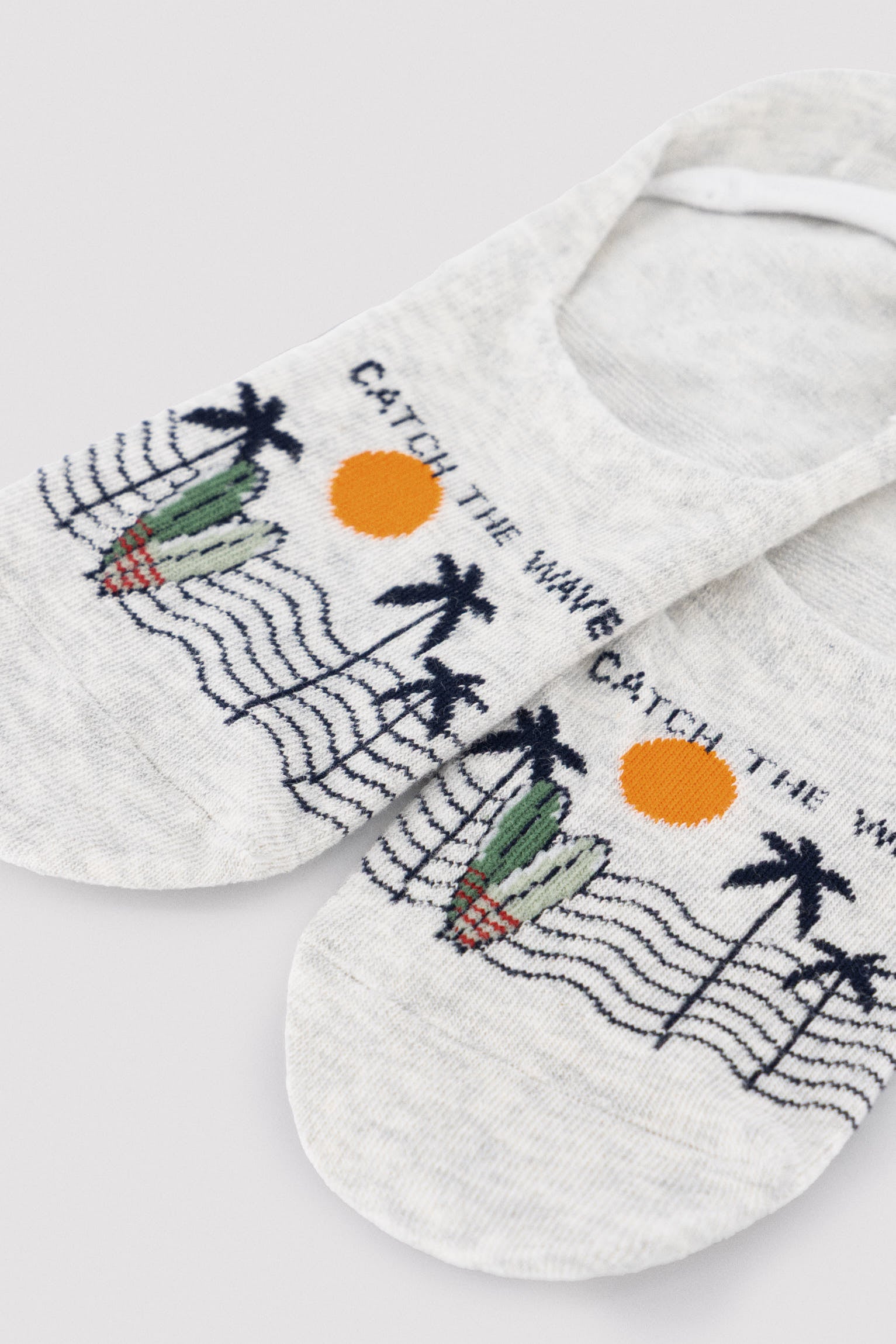 Pacote com 4 dedo mindinhos masculinos com estampa "Bon Voyage"