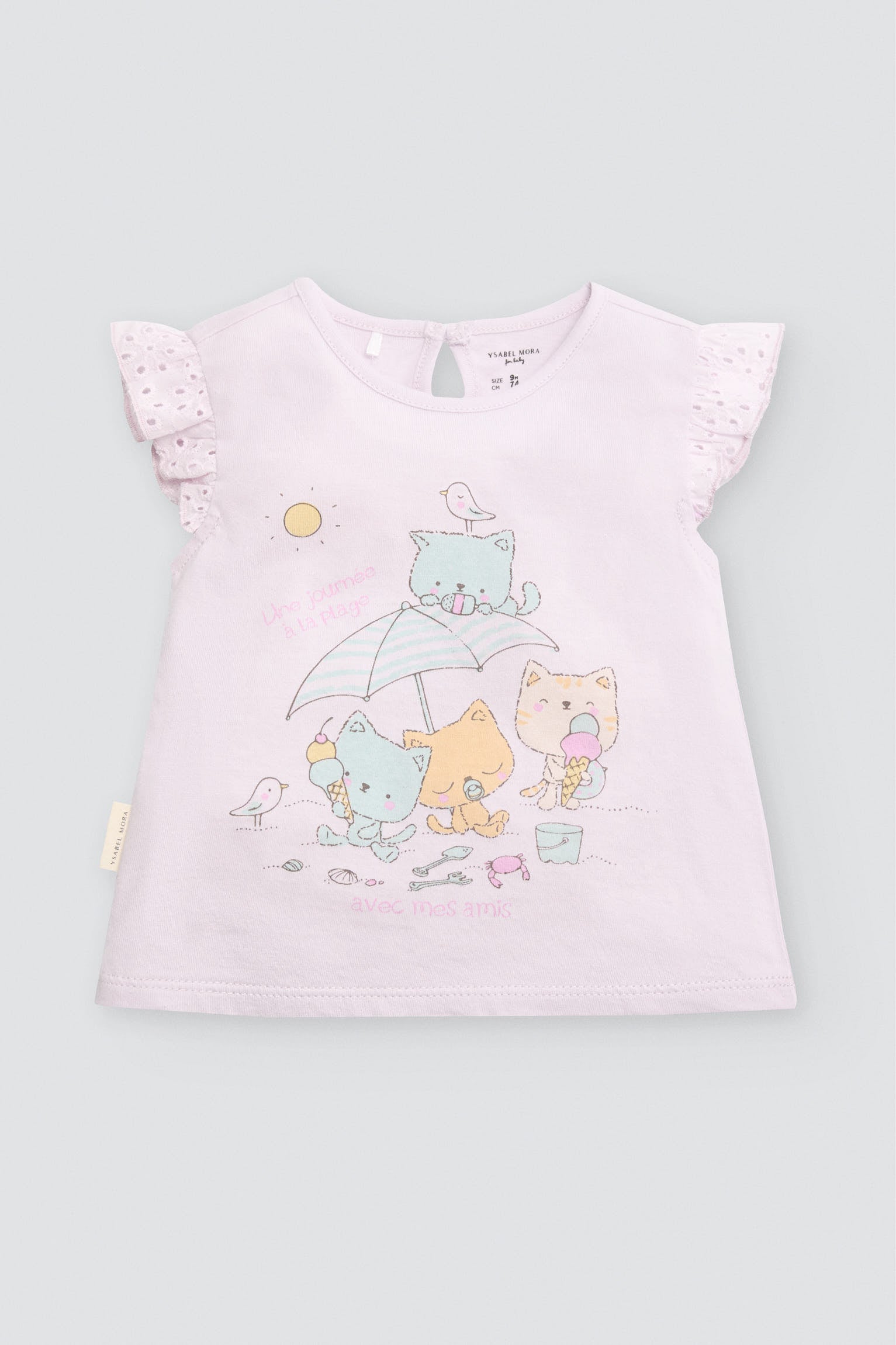 Conjunto bebé sin mangas estampado verano - Ysabel Mora