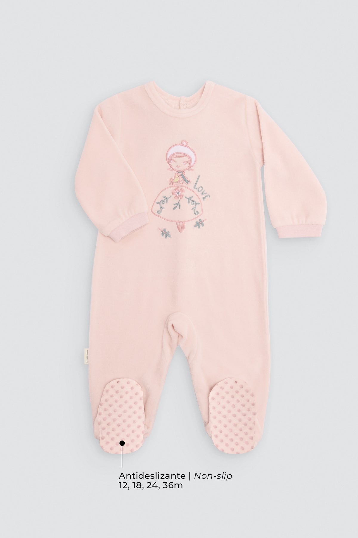 Babygrow de bebé em veludo