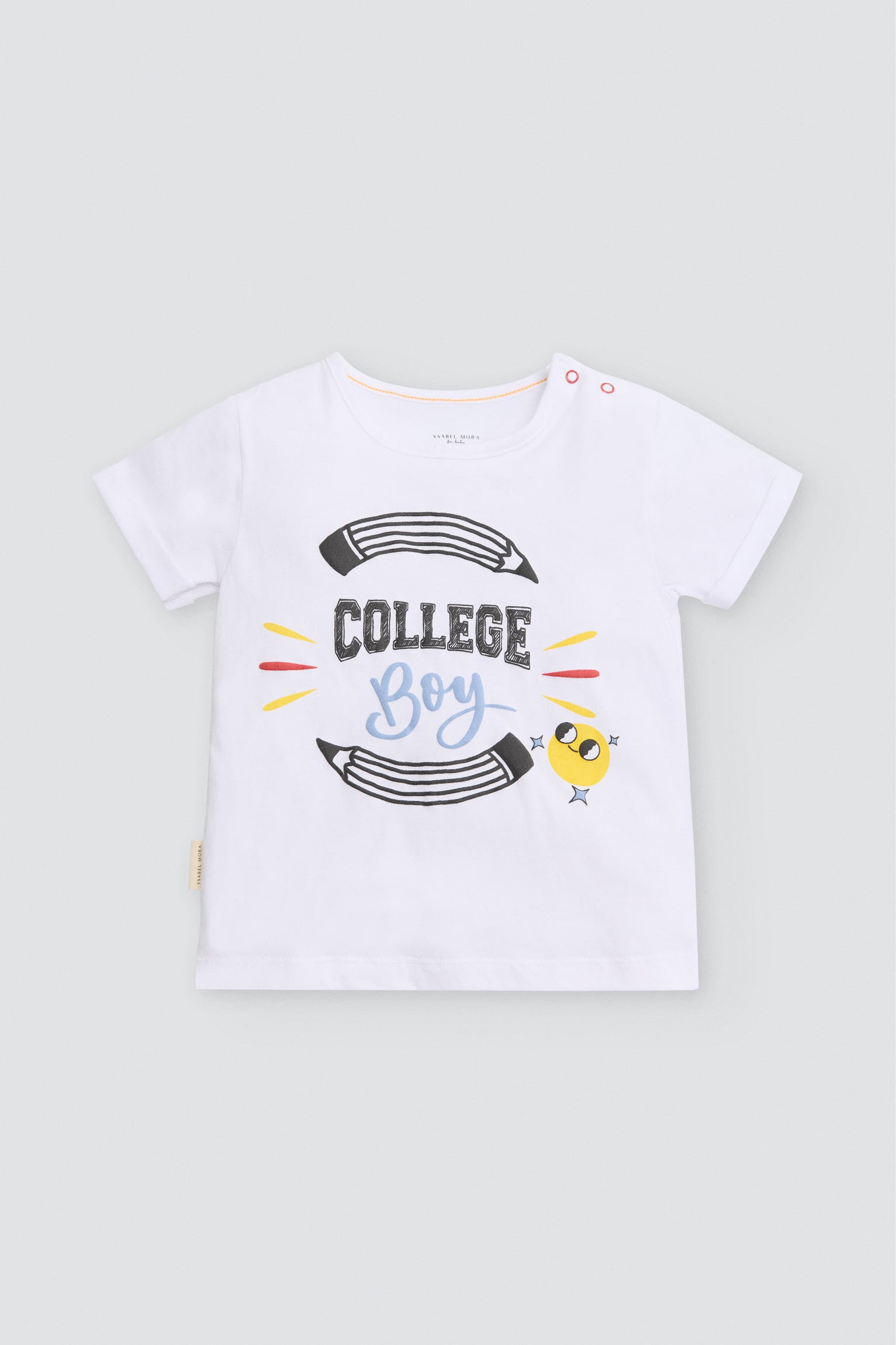 Conjunto bebé manga corta College Boy - Ysabel Mora