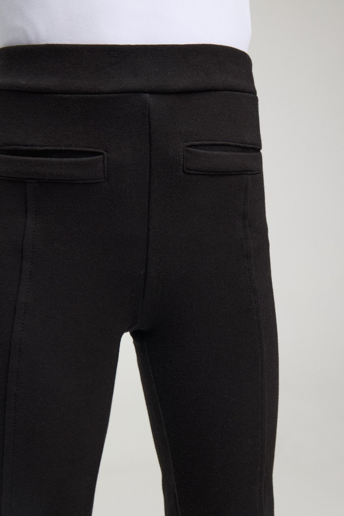 TÉRMICO Leggings de menina pretos skinny cardados