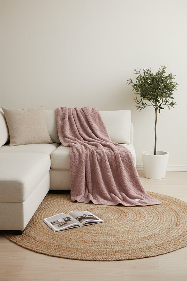 Cobertor de pele texturizada