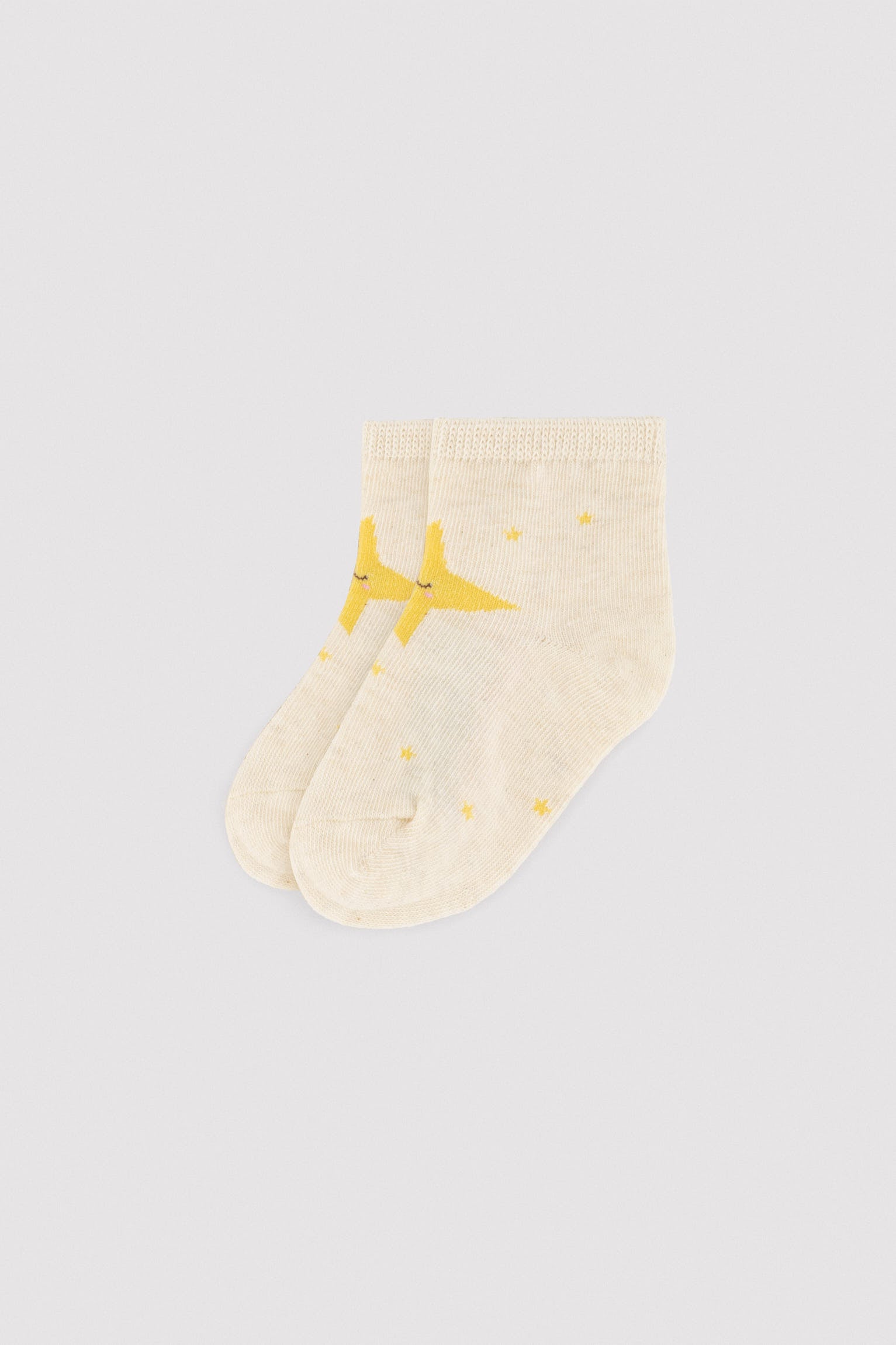 Pack 3 calcetines cortos bebé estampados unicornios y estrellas - Ysabel Mora
