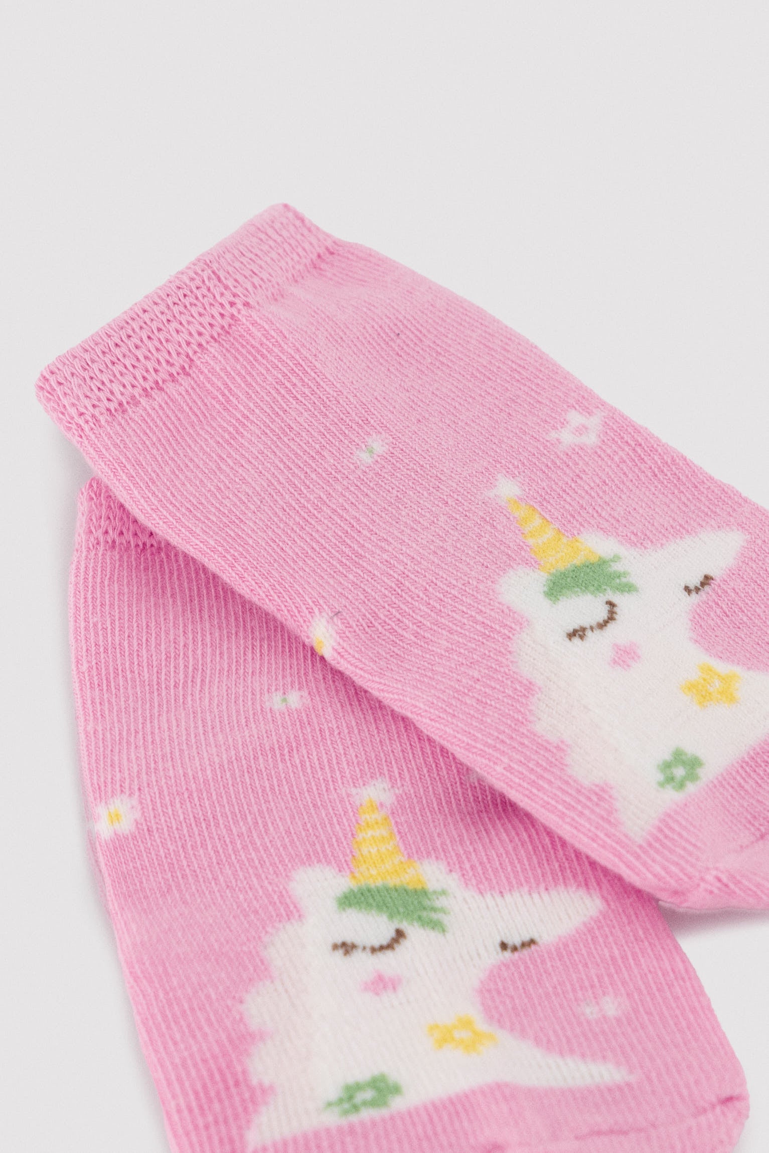 Pack 3 calcetines cortos bebé estampados unicornios y estrellas - Ysabel Mora