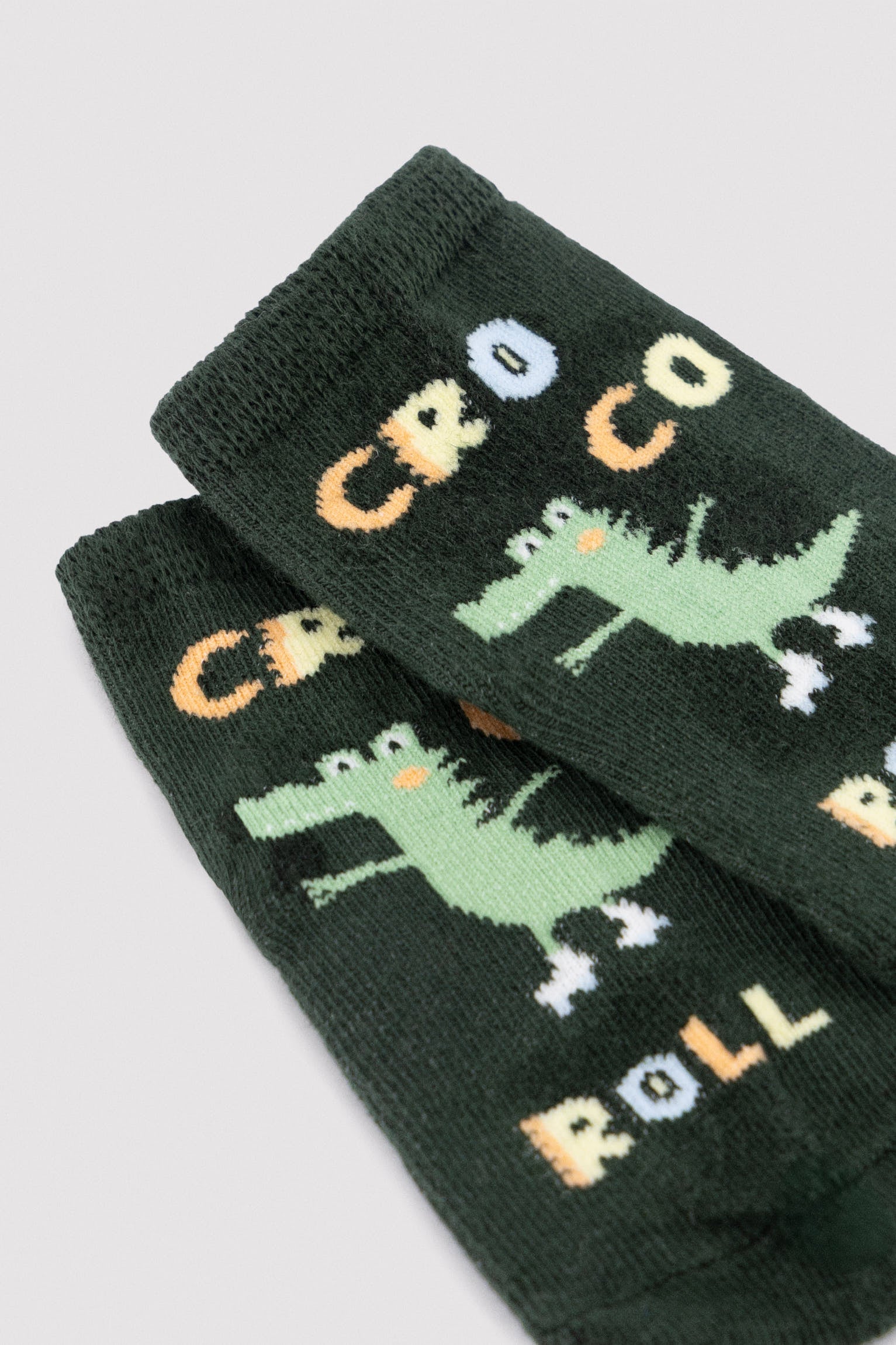 Pack 3 calcetines cortos bebé estampados cocodrilo - Ysabel Mora