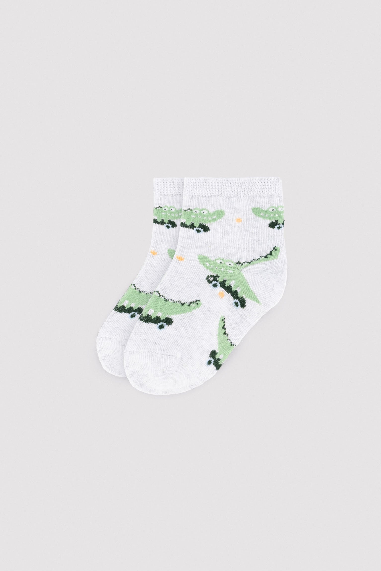 Pack 3 calcetines cortos bebé estampados cocodrilo - Ysabel Mora