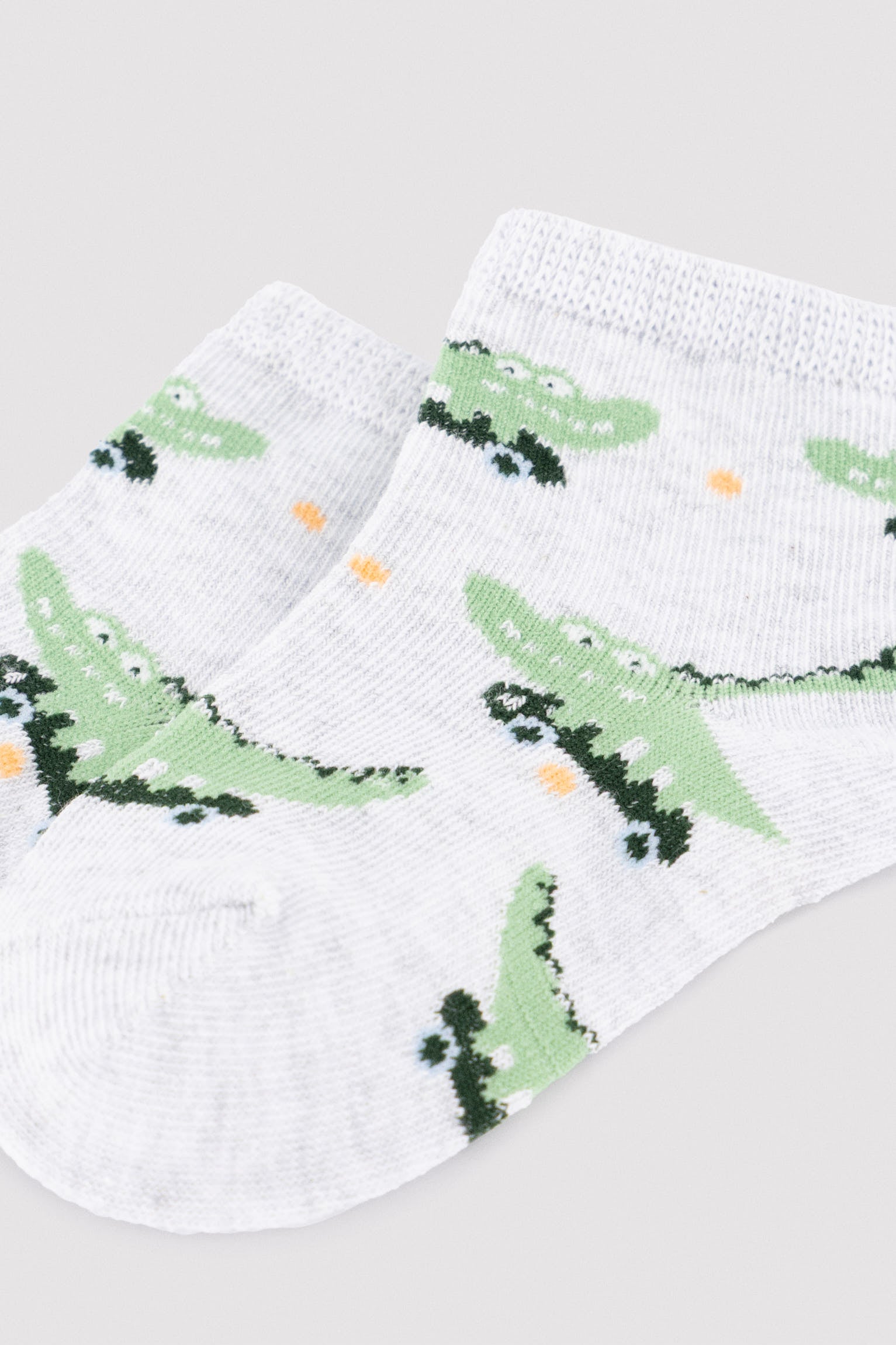 Pack 3 calcetines cortos bebé estampados cocodrilo - Ysabel Mora
