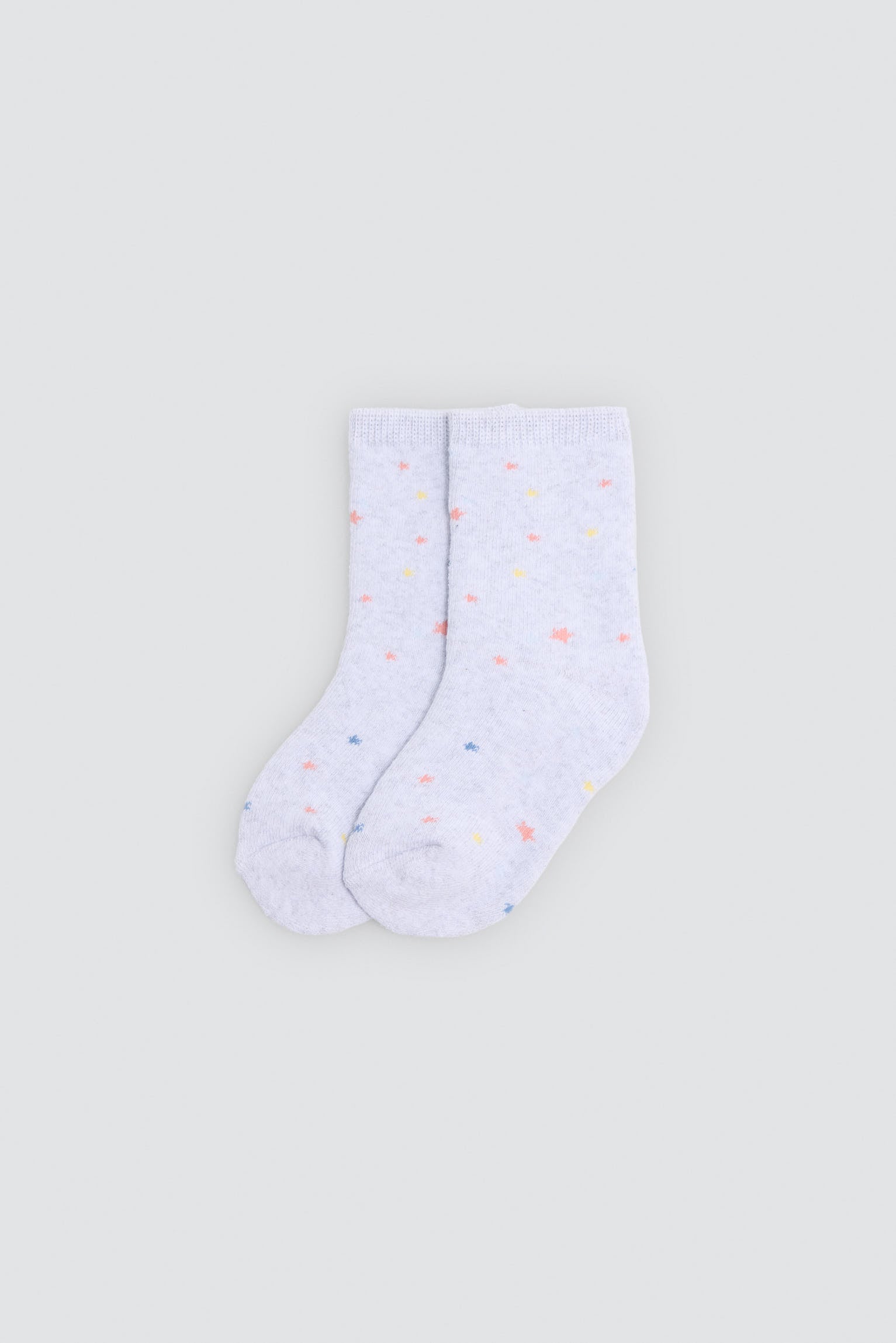 Pack de 4 meias térmicas de bebé com estampado de luas e estrelas