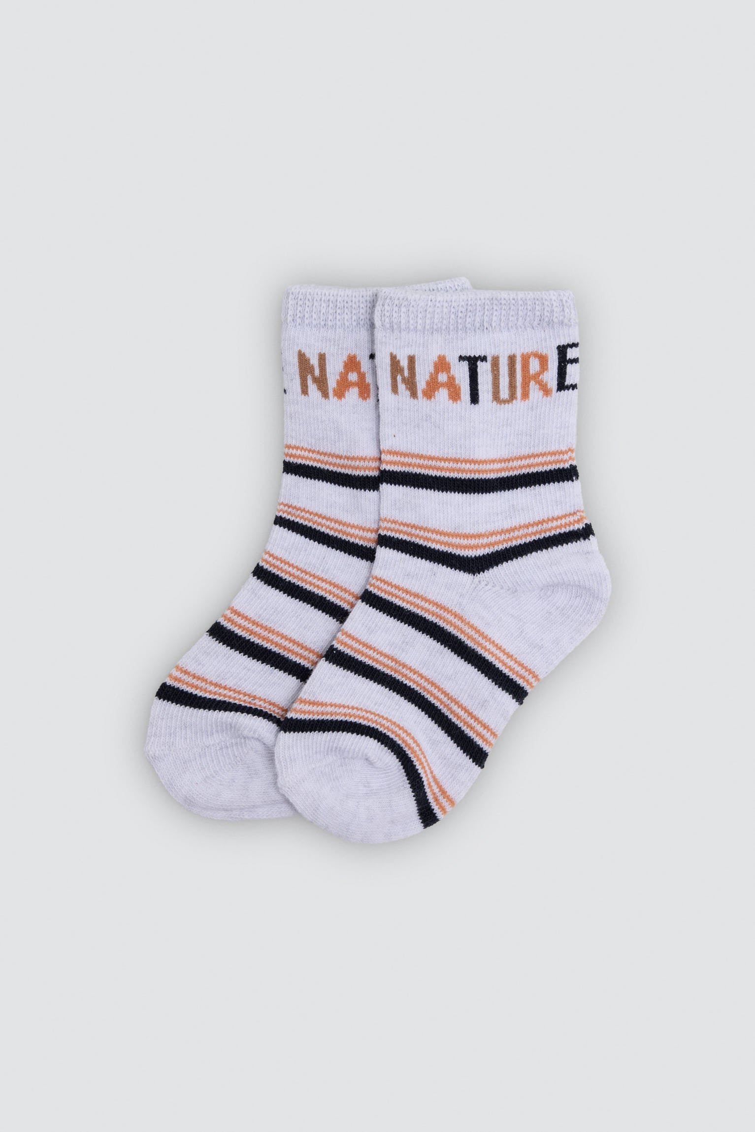Pack de 4 meias de bebé com estampado de natureza